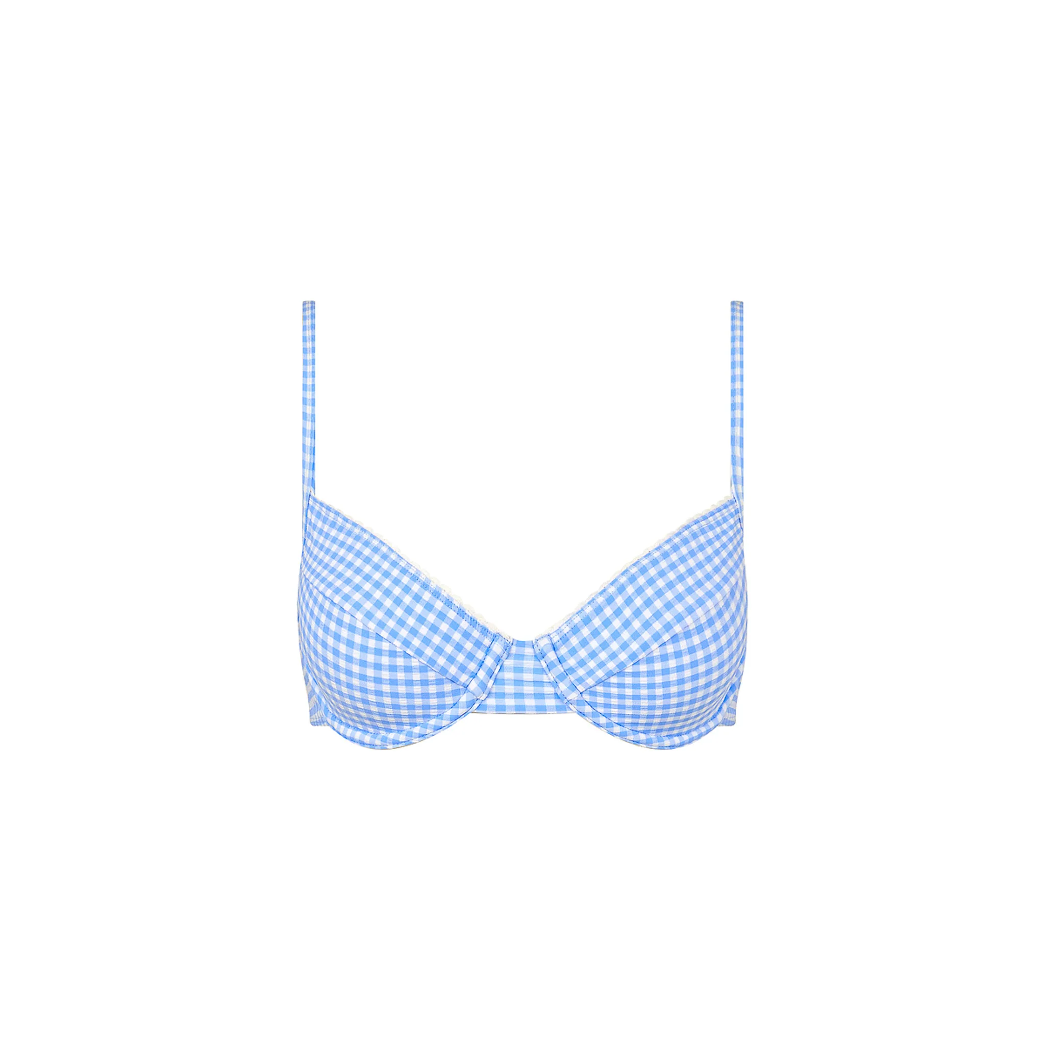 Decorative Ditzy Underwire Bikini Top - Skinny Dip