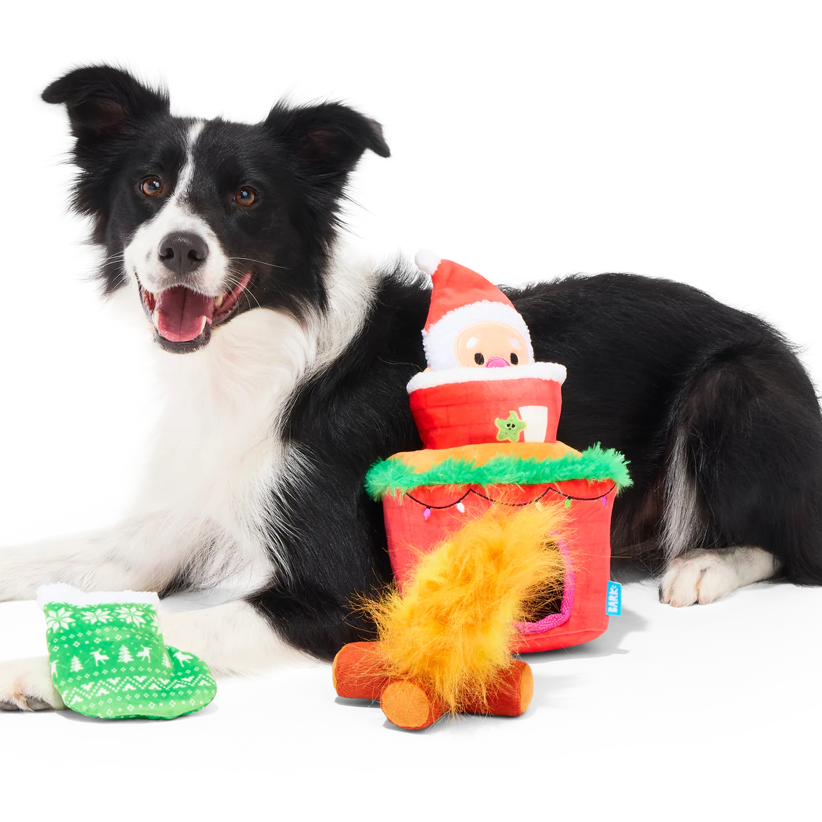 Mutts Be Santa Plush Extra-Large Enrichment + Multi-Part Dog Toy