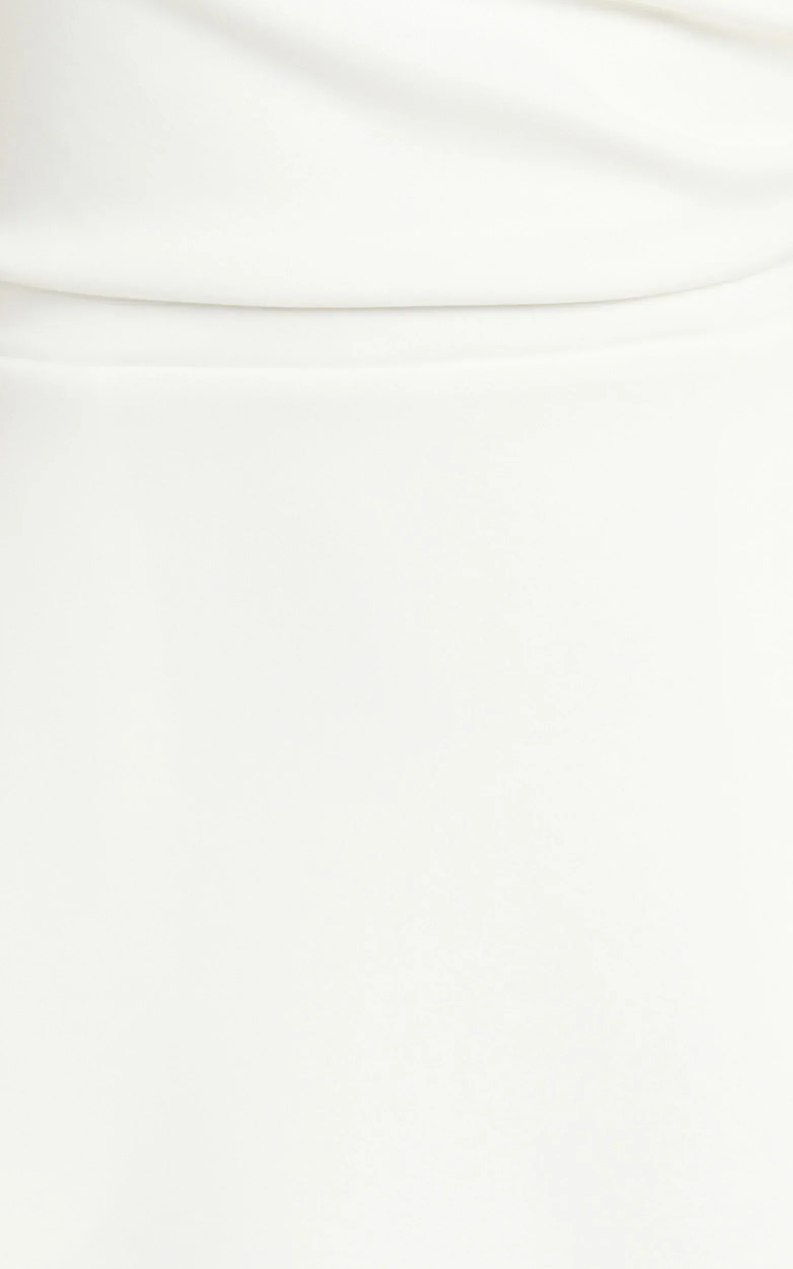 Macy Midi Dress High Neck A Line Dress in Off White - luluinthesky