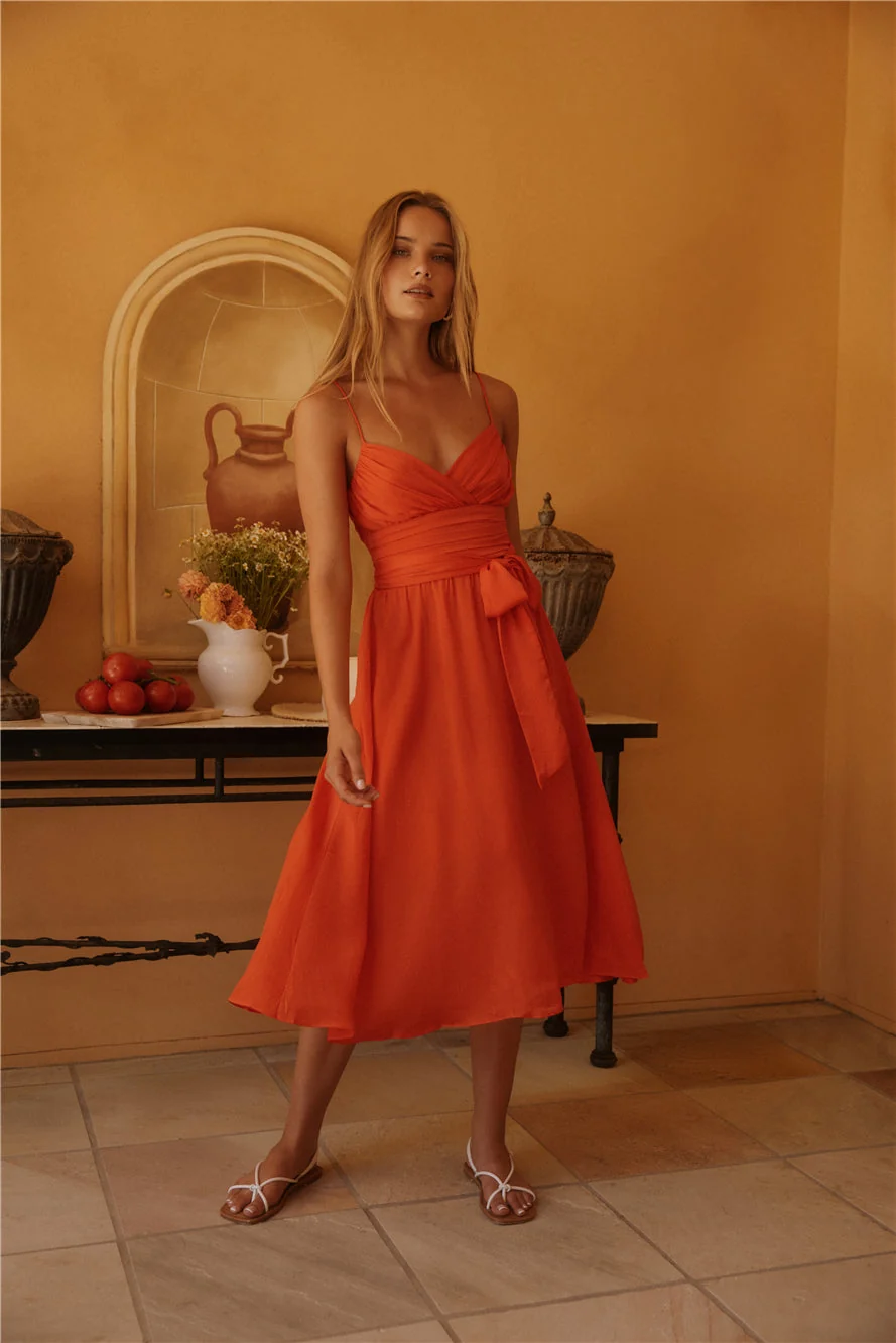 Lu & Lux Maxi Dress Red