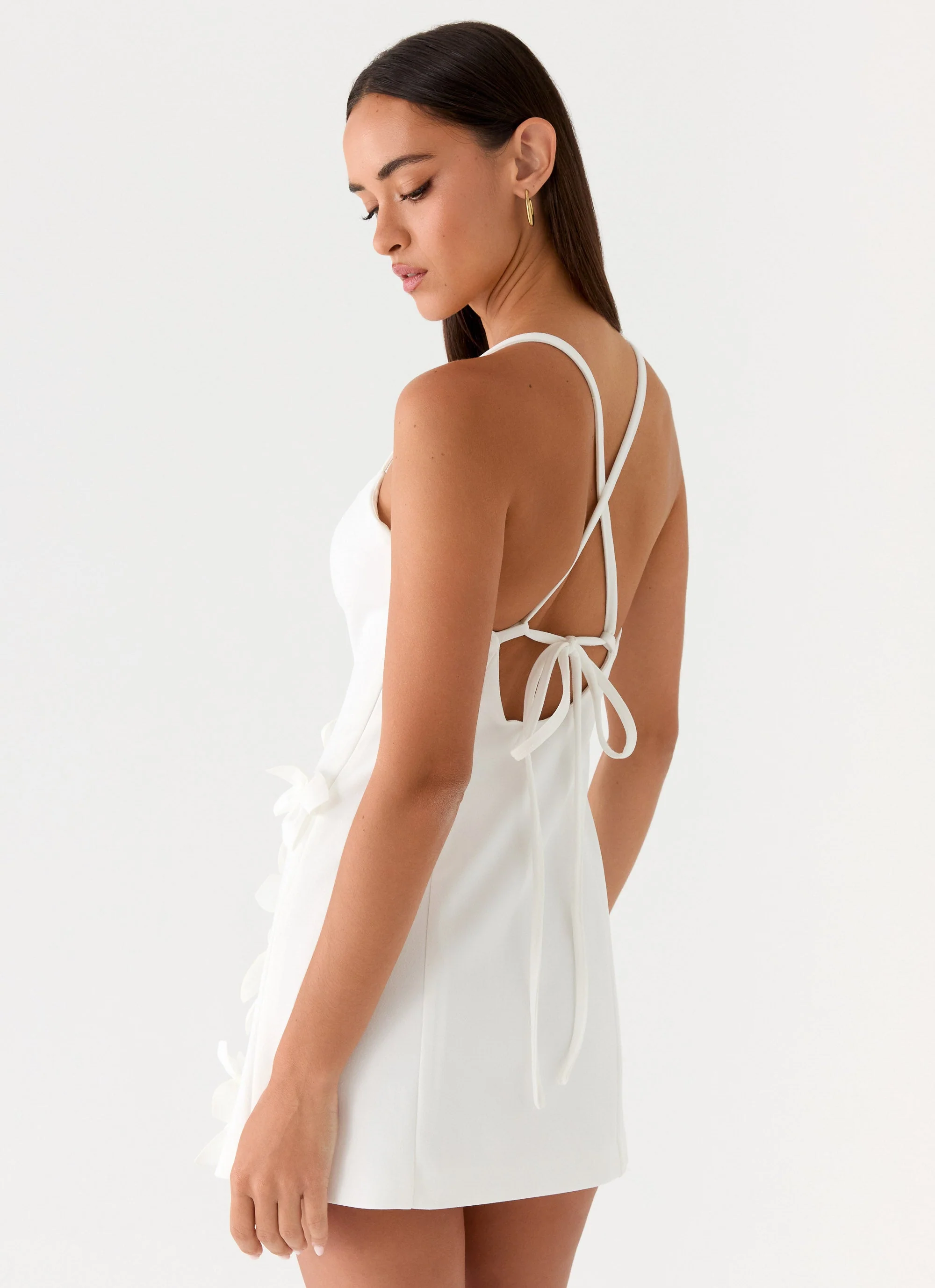 Avenya Mini Dress - White - luluinthesky