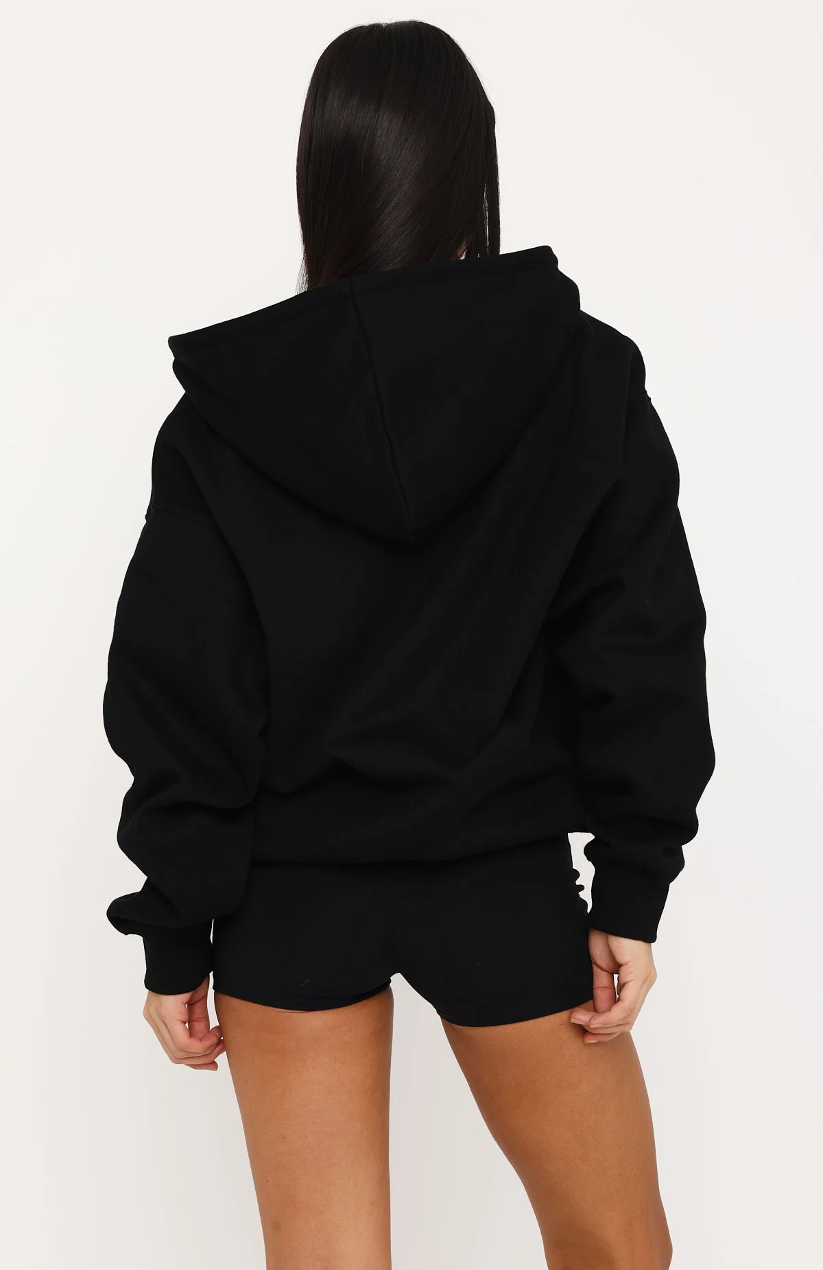 Little Daydream Zip Front Hoodie Black