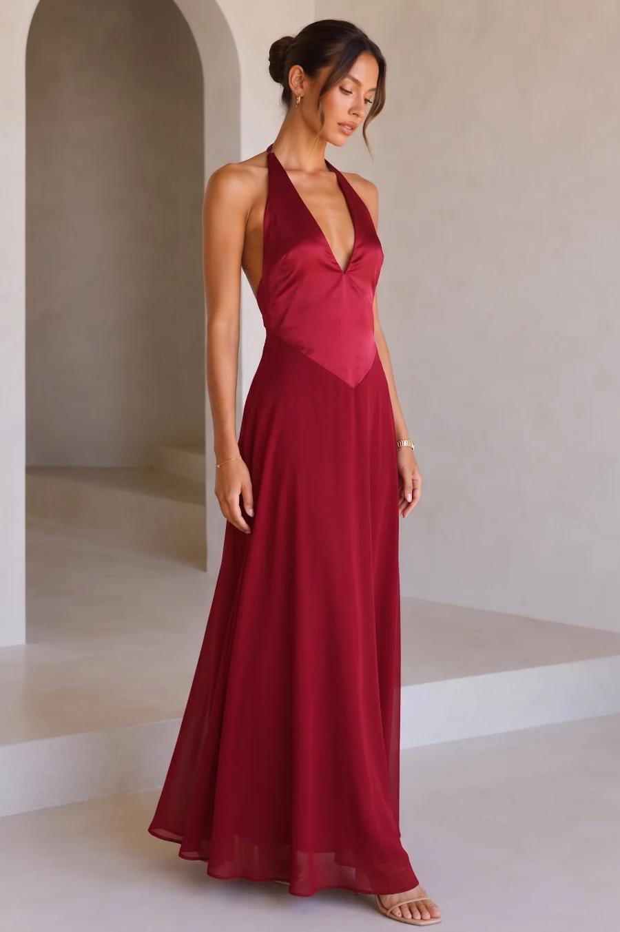 Renata Contrast Maxi Dress