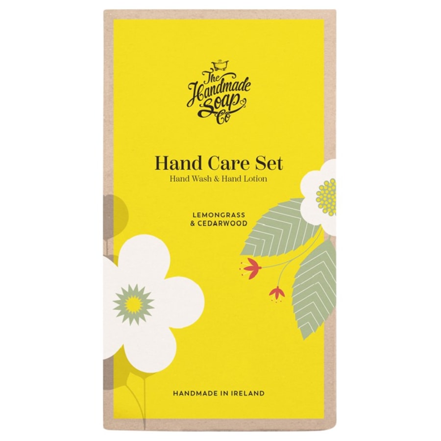 The Handmade Soap Lemongrass & Cedarwood Zestaw upominkowy z mydłem i balsamem do rąk
