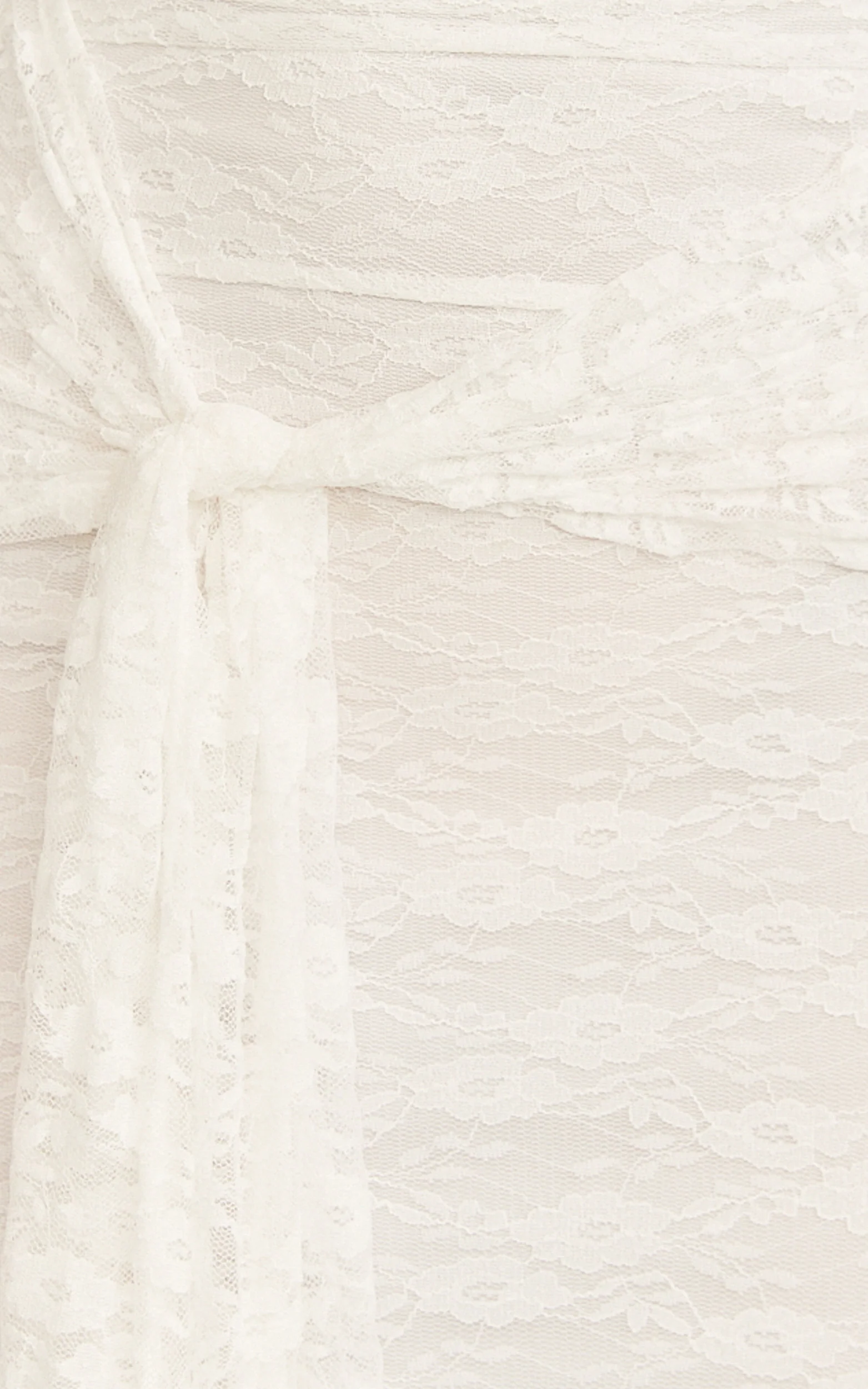 Melville Maxi Dress - Off Shoulder Long Sleeve Lace Dress in White