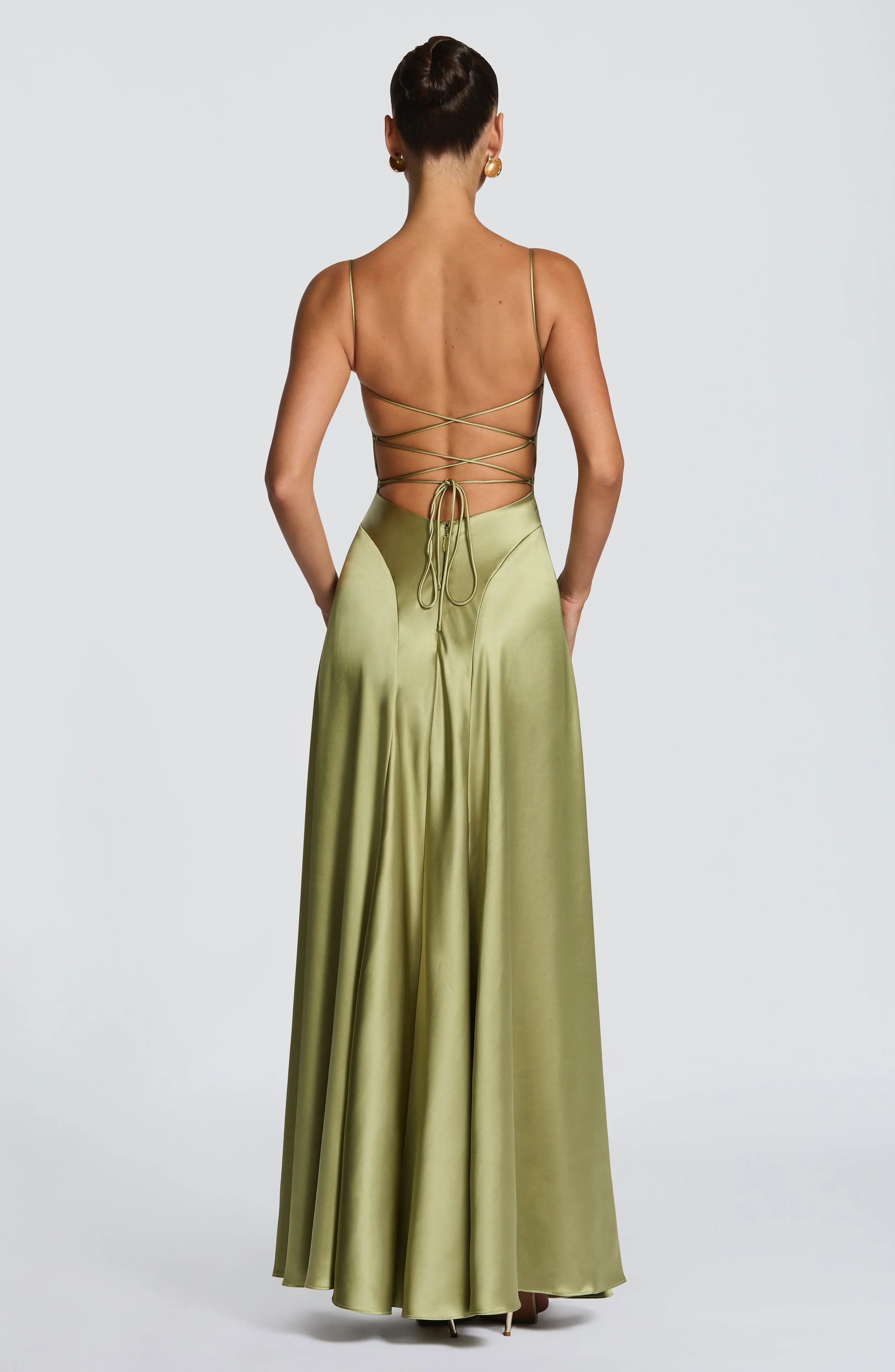 Adelina Maxi Dress - Light Olive