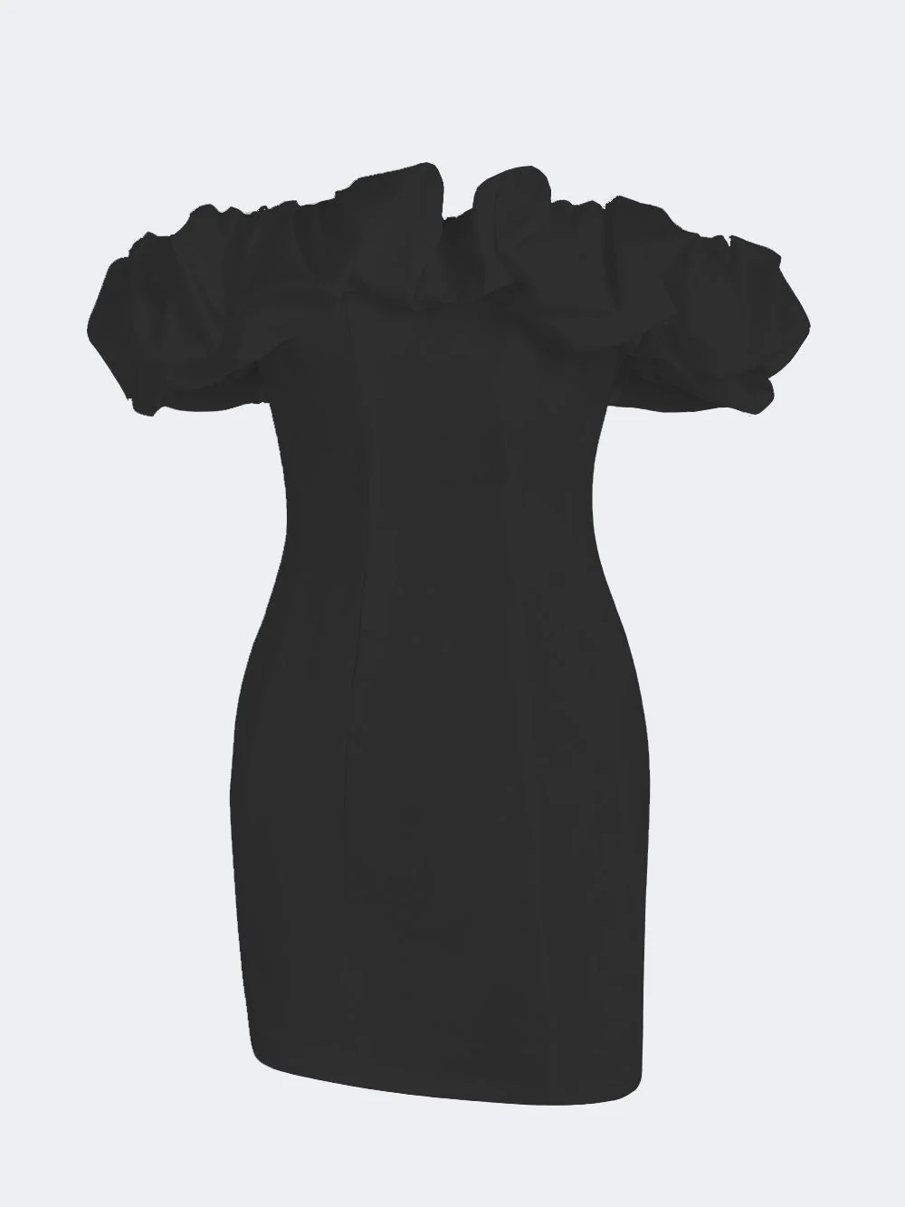Off-Shoulder Ruffle Mini Dress