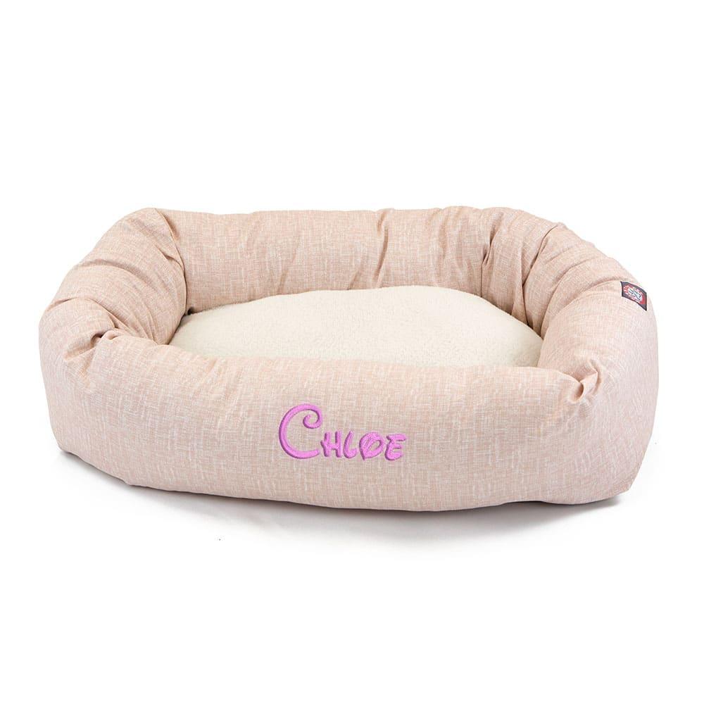 Palette Heathered Sherpa Bagel Bed - Personalized