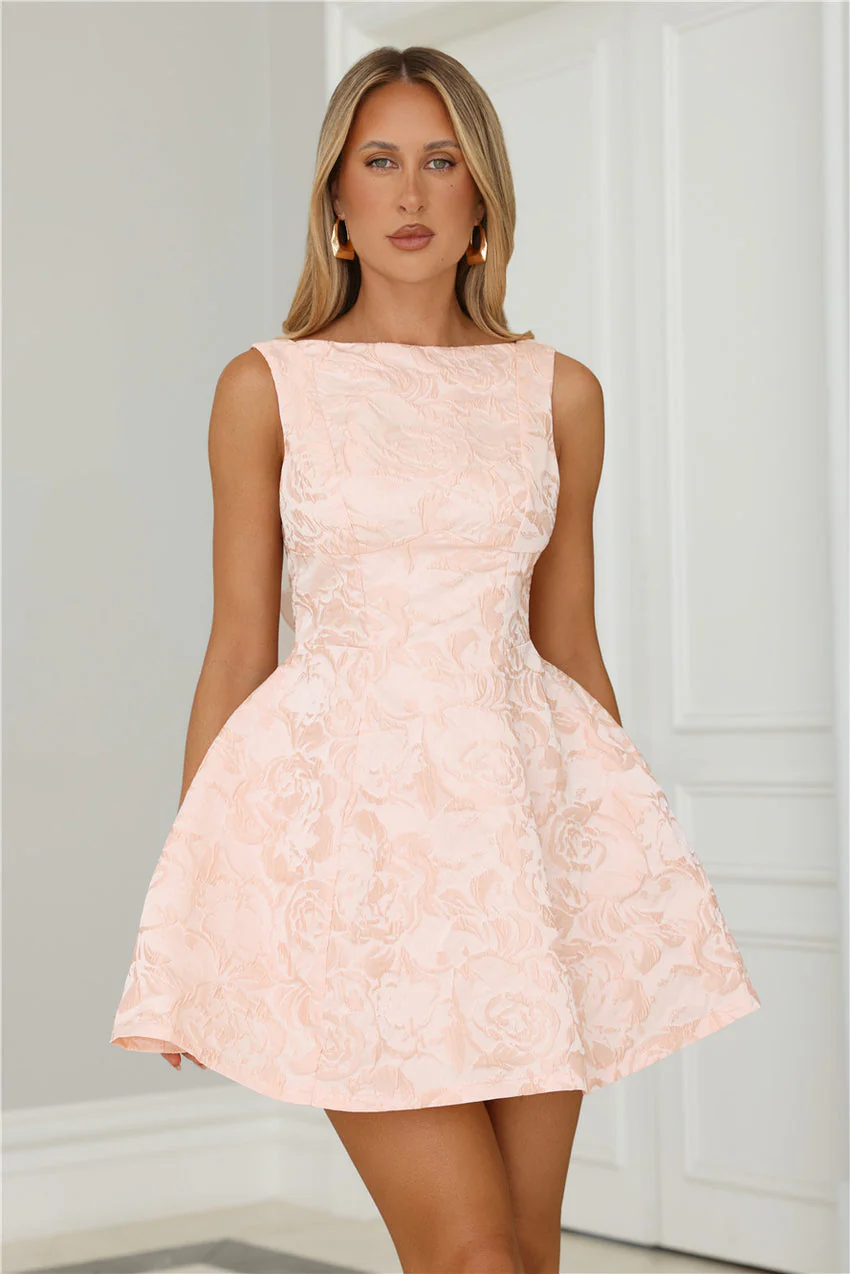 Chic Reverie Mini Dress Pink - luluinthesky