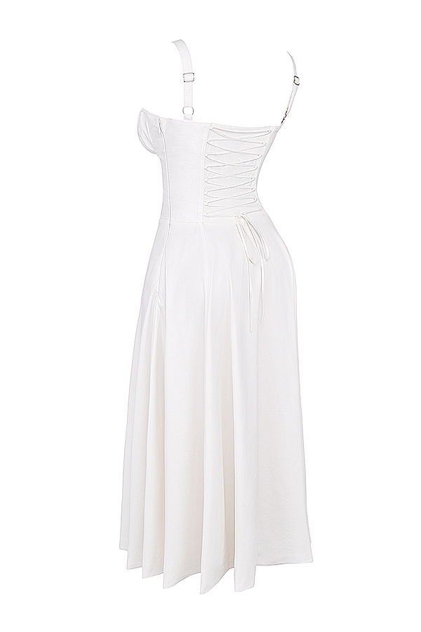 White Bustier Sundress