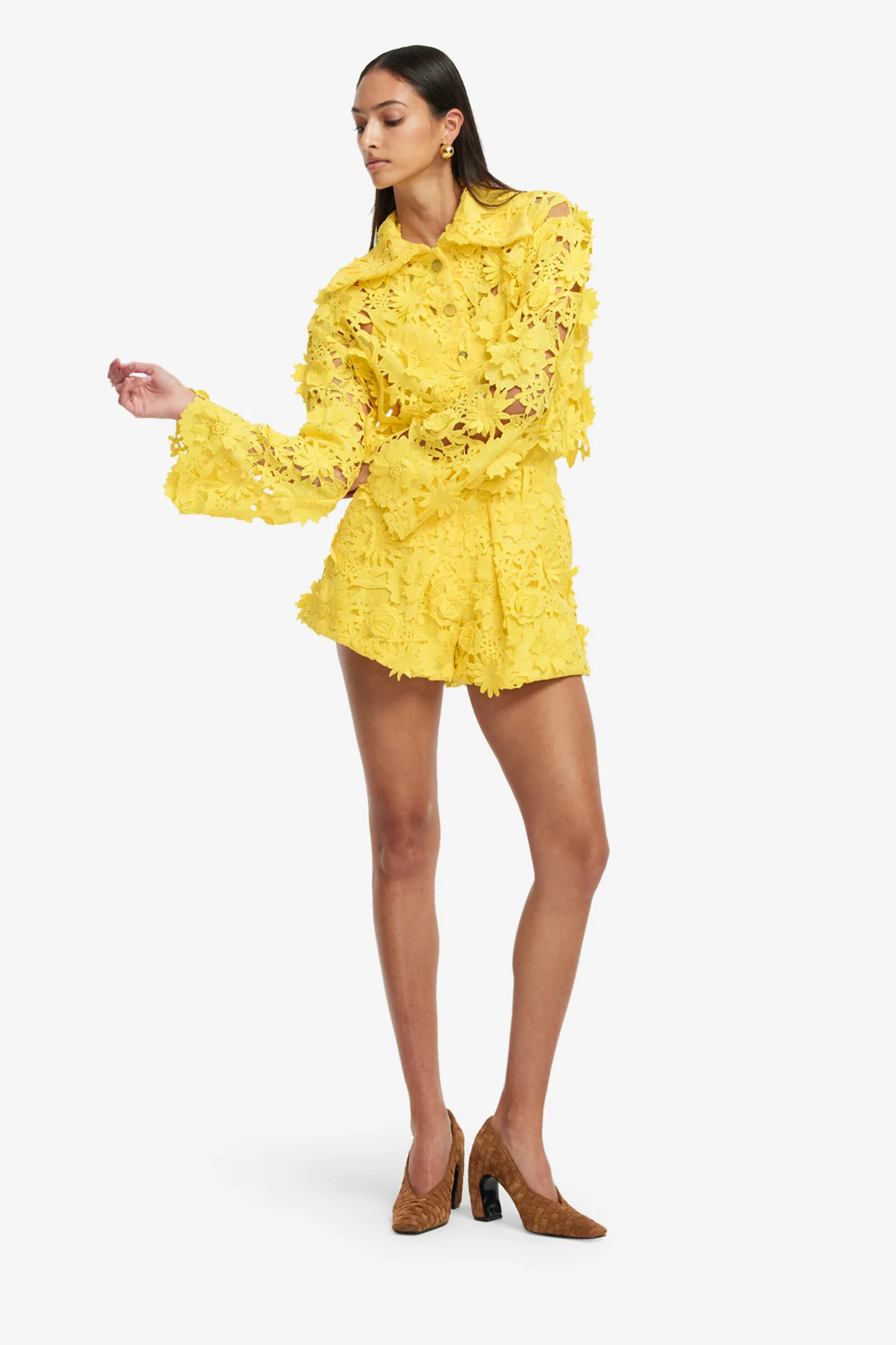 Robyn Lace Shirt - Sunshine