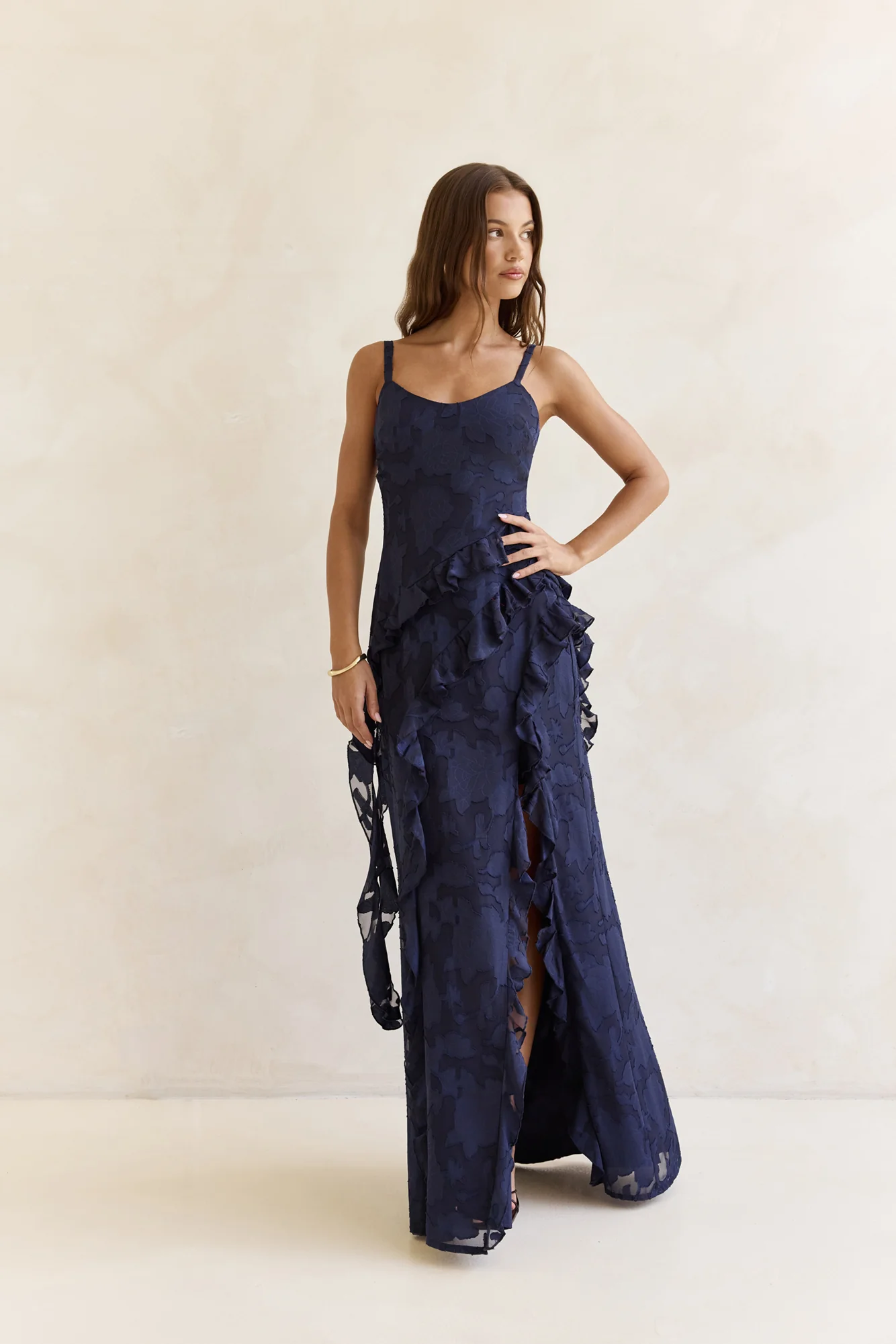 Urban Elegance Maxi Dress Navy - luluinthesky