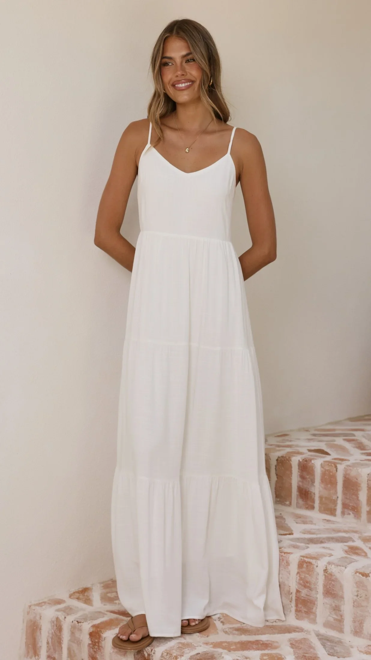 Shelley Maxi Dress - White