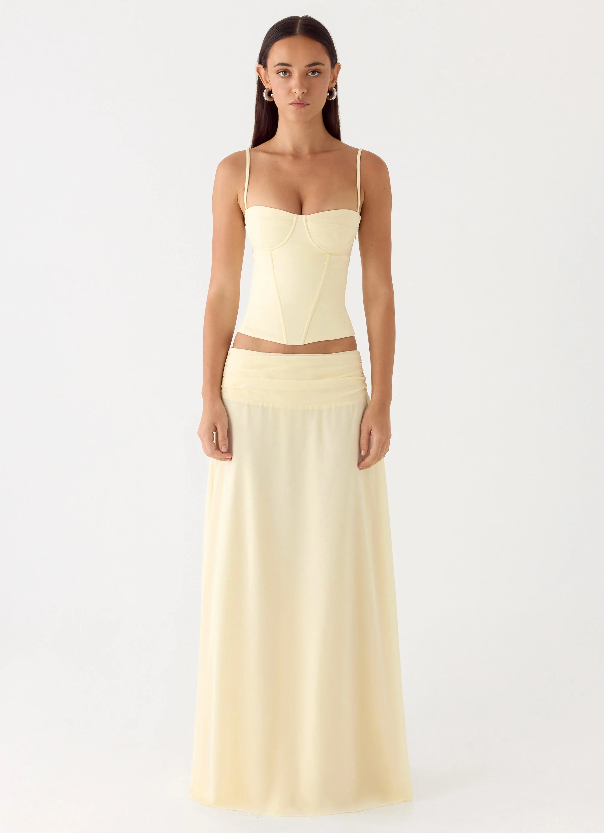 Natalya Maxi Skirt - Yellow