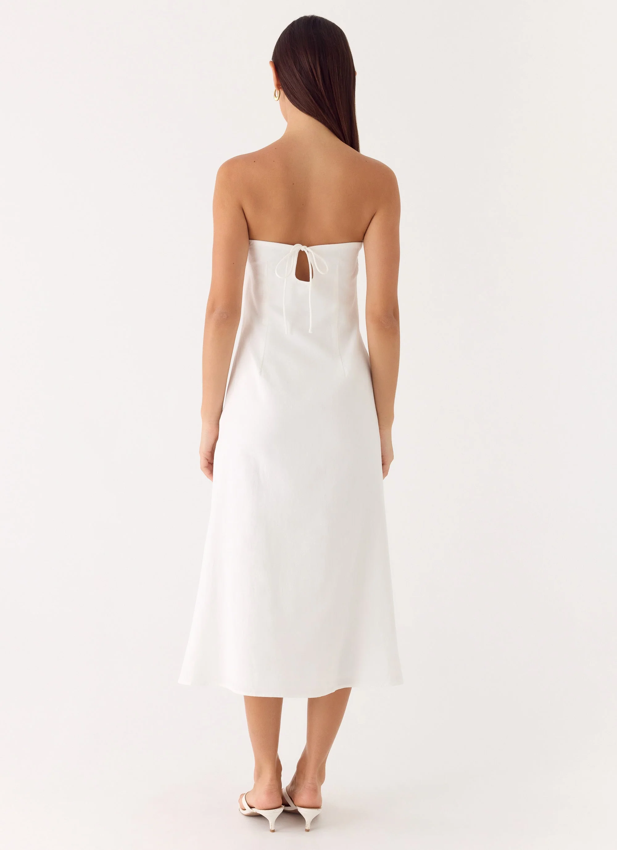 Sun Searching Midi Dress - White - luluinthesky