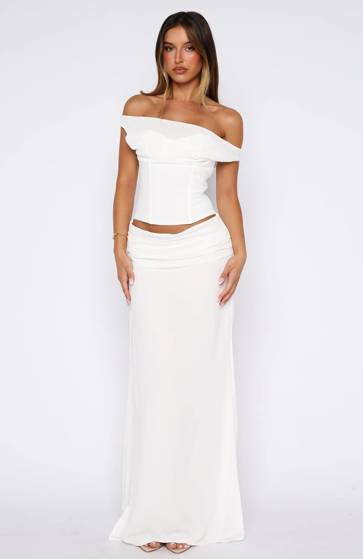 Unavailable Energy Maxi Dress White