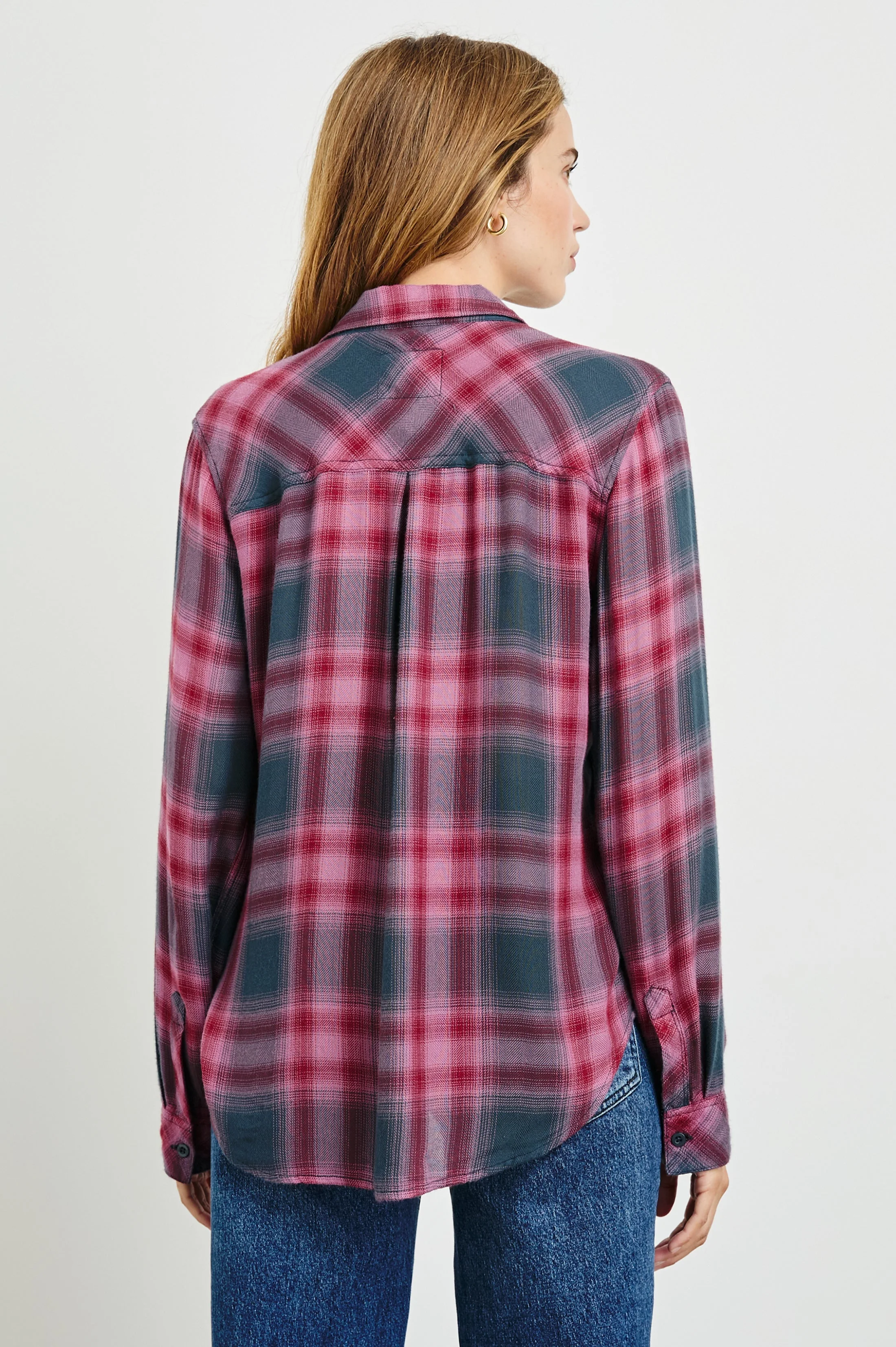 Hunter Shirt - Dusty Mauve Evergreen