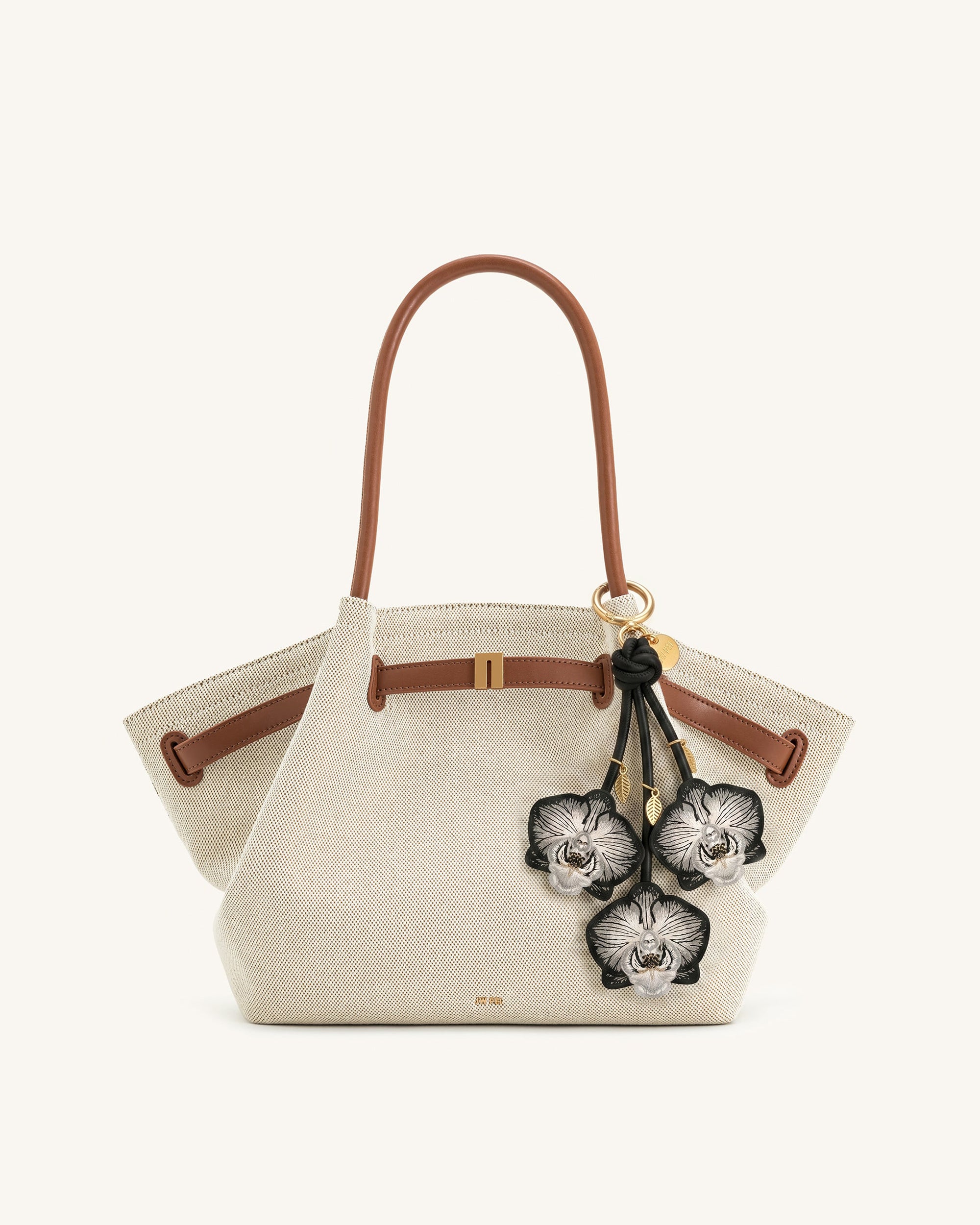 Orchid Bag Charm - Black