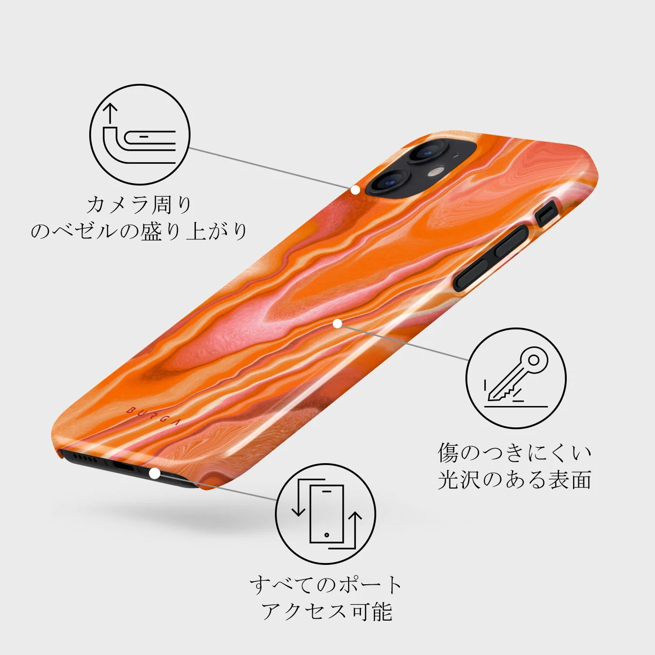 Retro Glow - iPhone 12 Mini ケース