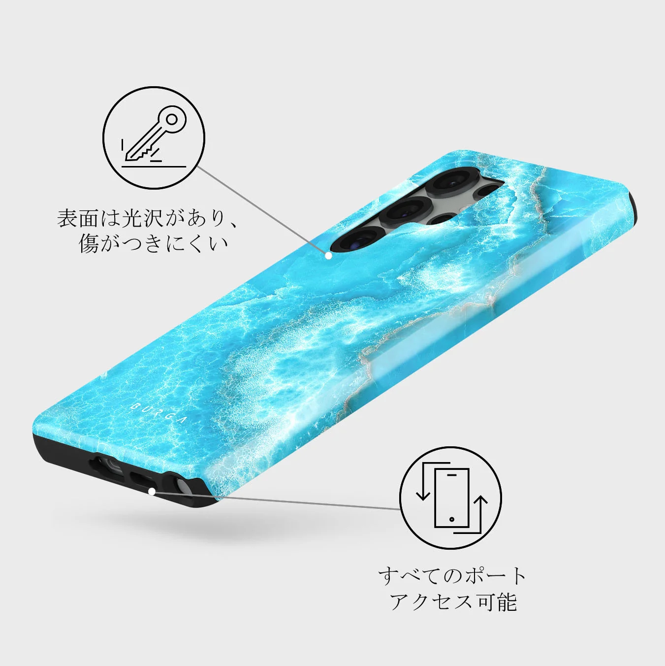 Ocean Waves - Samsung Galaxy S25 Ultra ケース