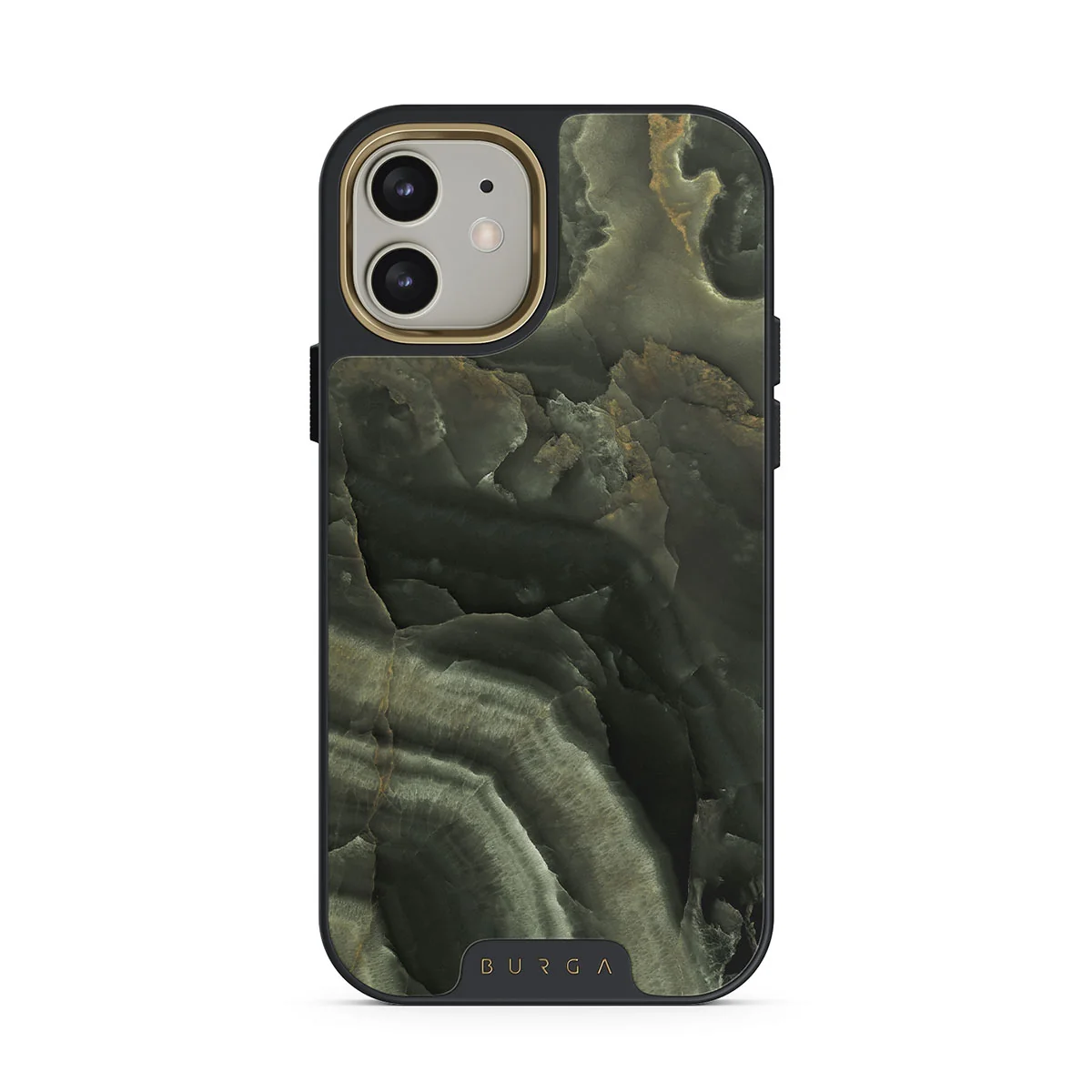 Misty Forest - Green Marble iPhone 12 ケース