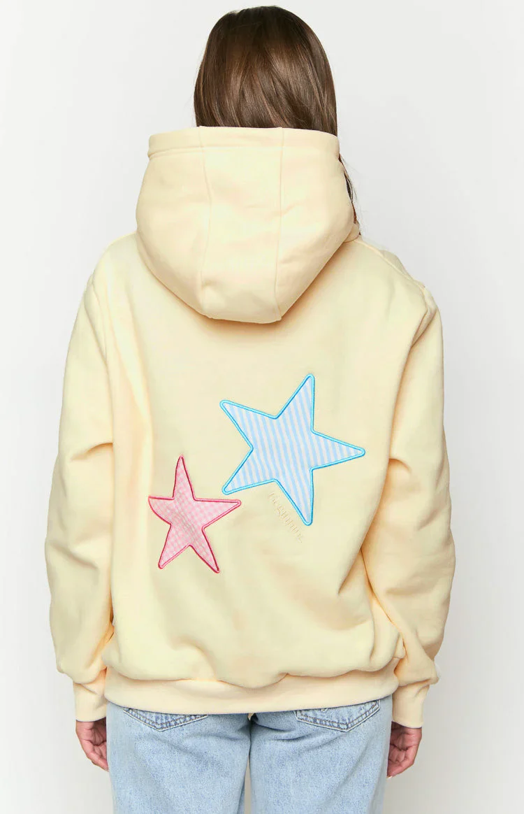 AmbreCloset Cream Star Hoodie