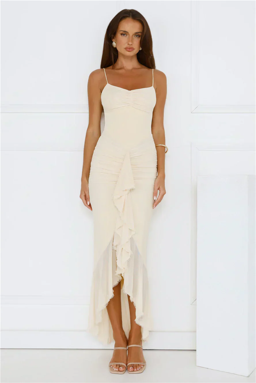 Shimmer In The Dark Mesh Maxi Dress