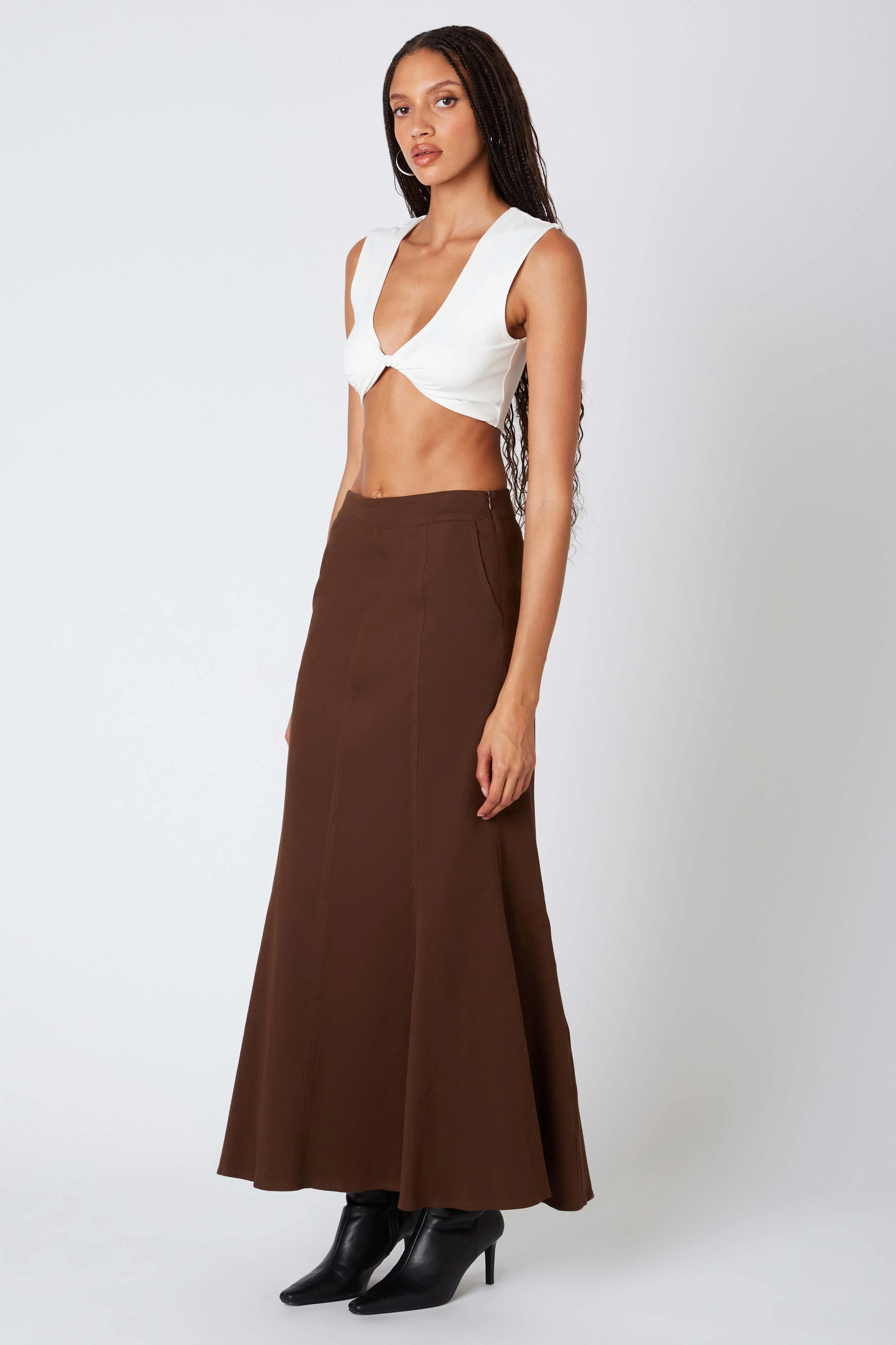 Twill Maxi Skirt