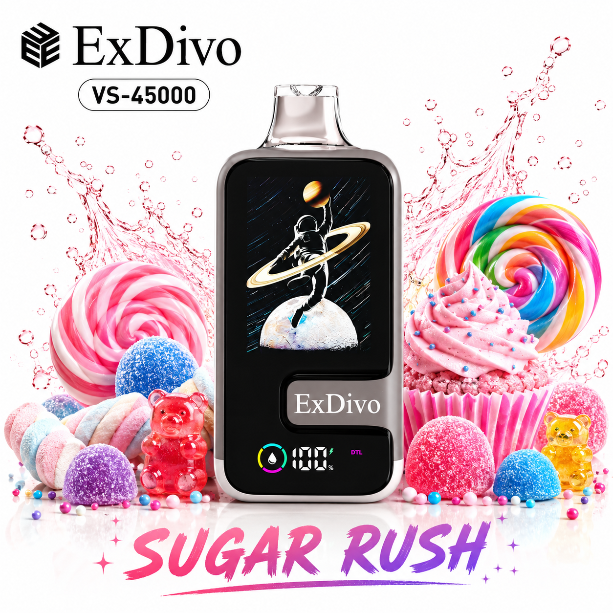 SUGAR RUSH - ExDivo SPACE 45K Disposable Vape