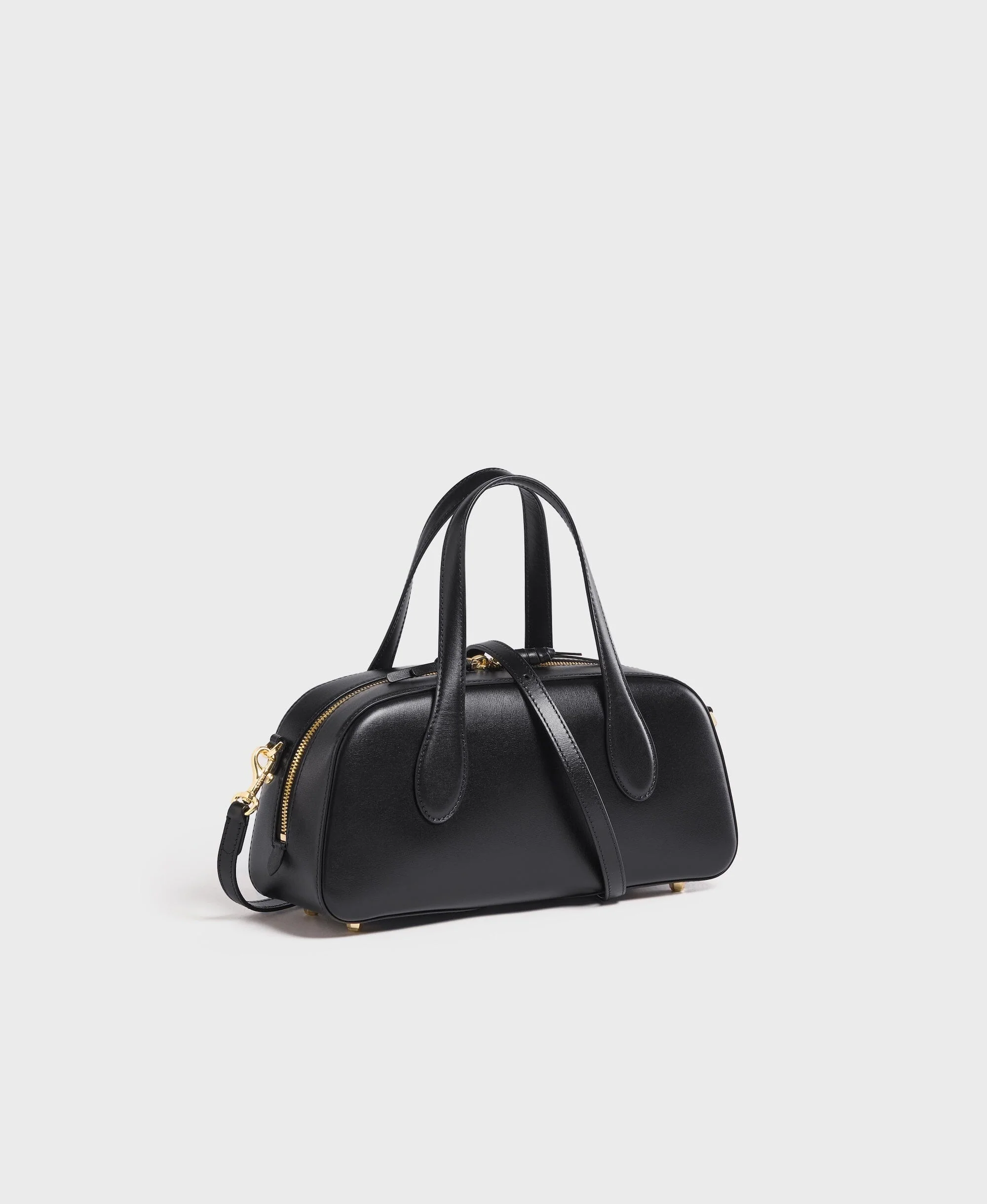 Small Asra Boston Bag - Black