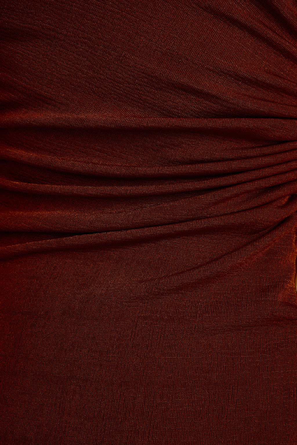 Aftergold Rust Cutout Midi Dress