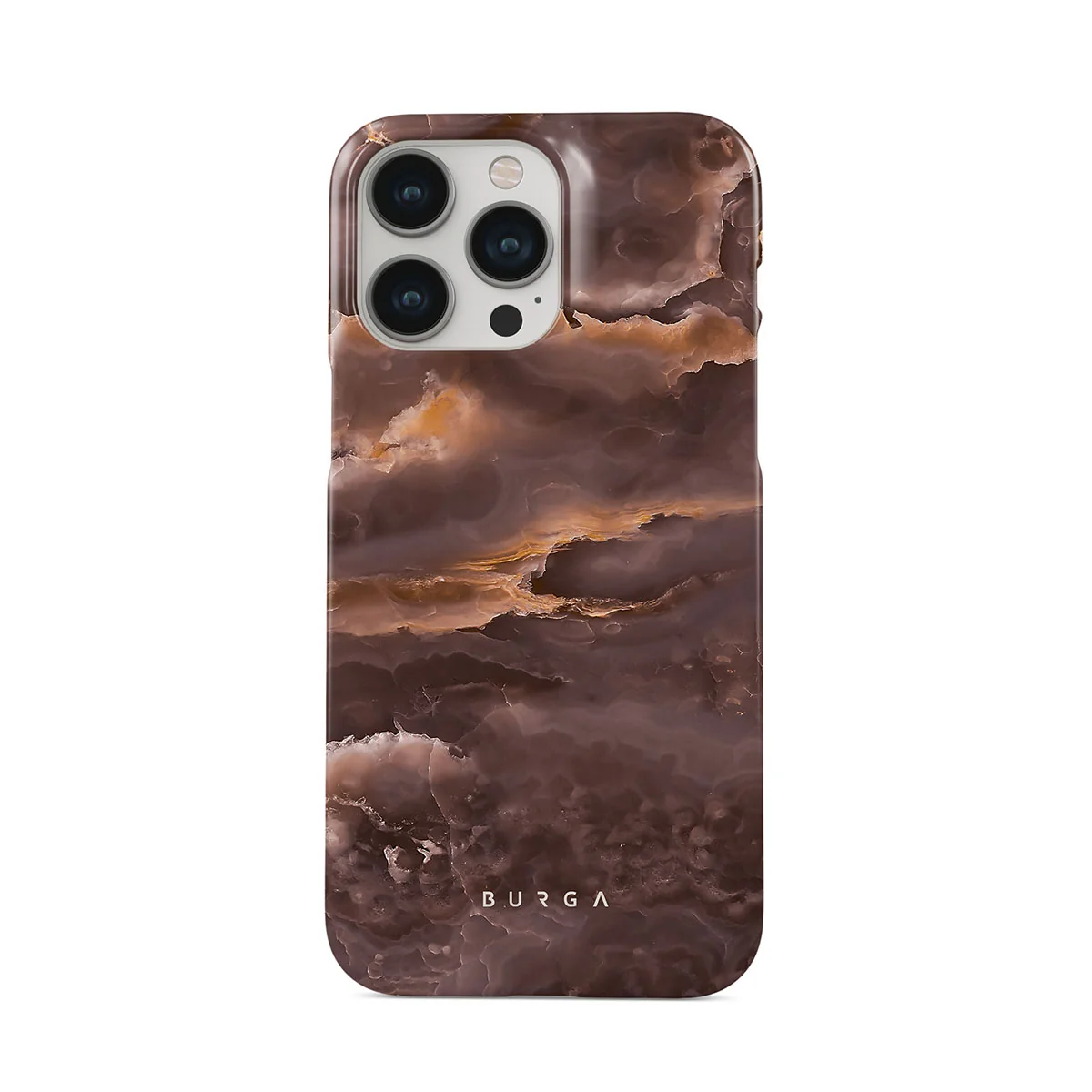 Fire Wood - Brown Marble iPhone 13 Pro ケース