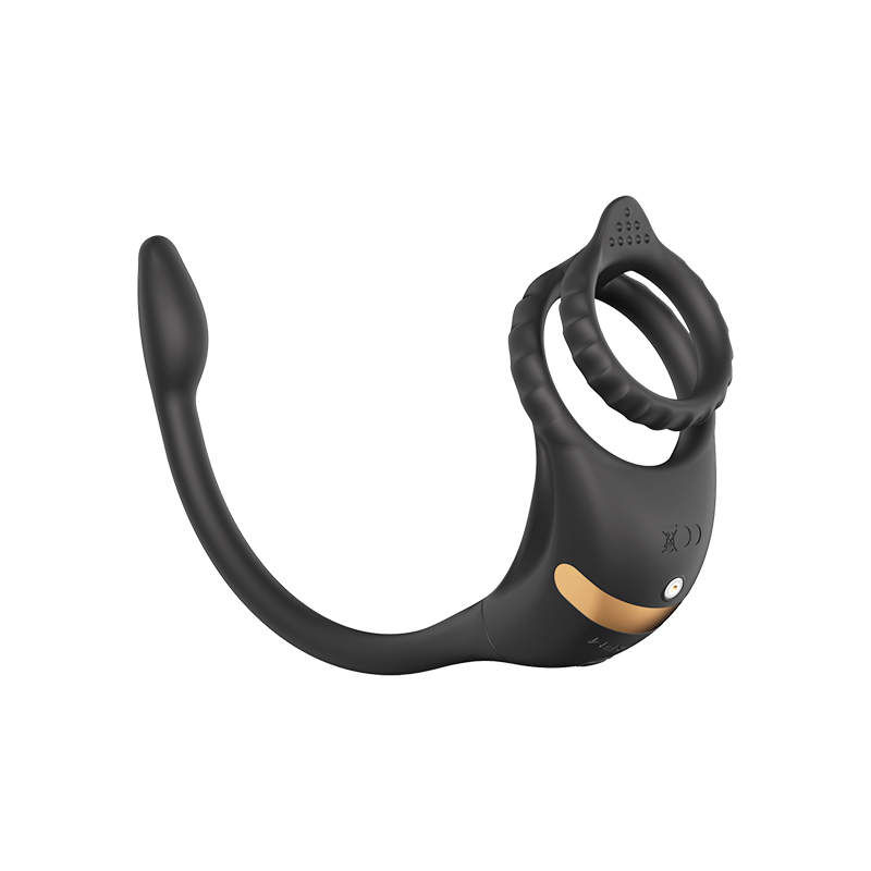 Viviana | Lockable Cock Ring with Prostate Massager Mini Anal Plug Vibrator for Men