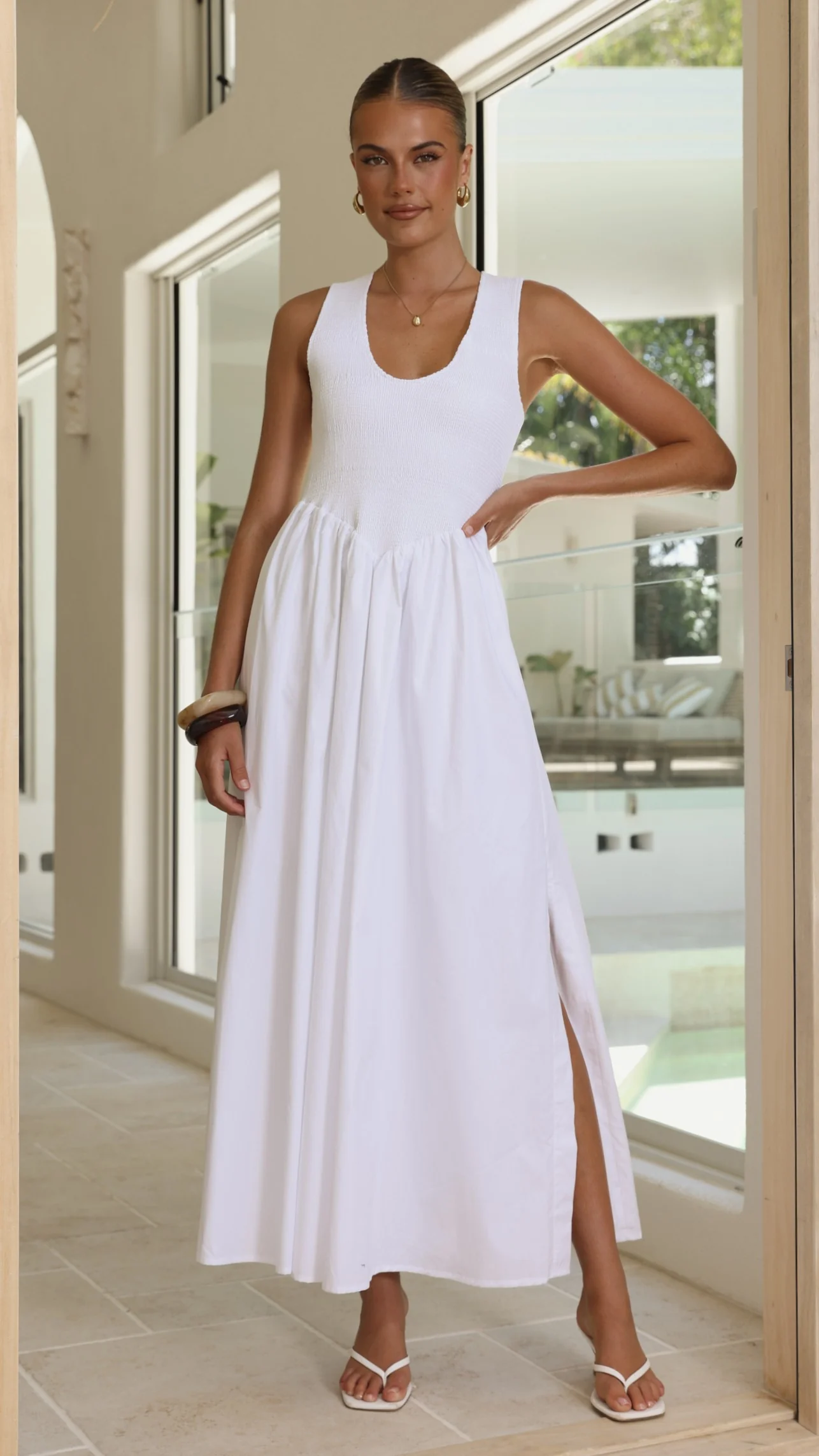 Amira Maxi Dress - White