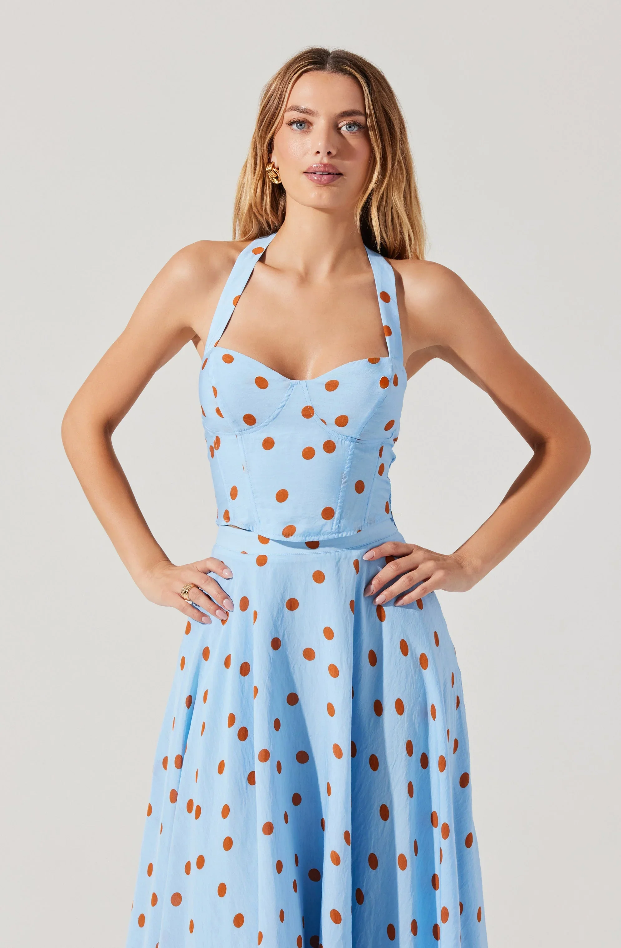 Janie Polka Dot Halter Top