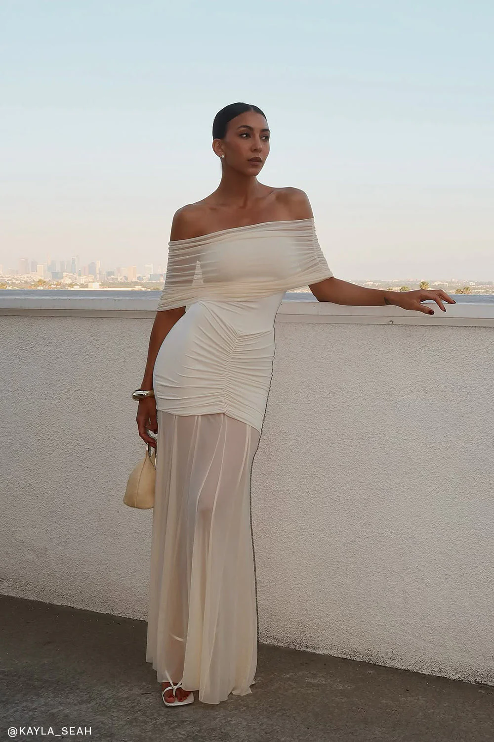 Caspian-Slinky-And-Mesh-Off-Shoulder-Maxi-Dress-Ivory