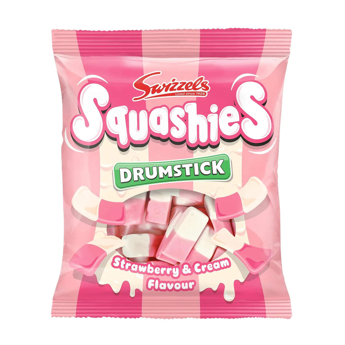 Swizzels Squashies Strawberry and Cream - 120g Imported From England