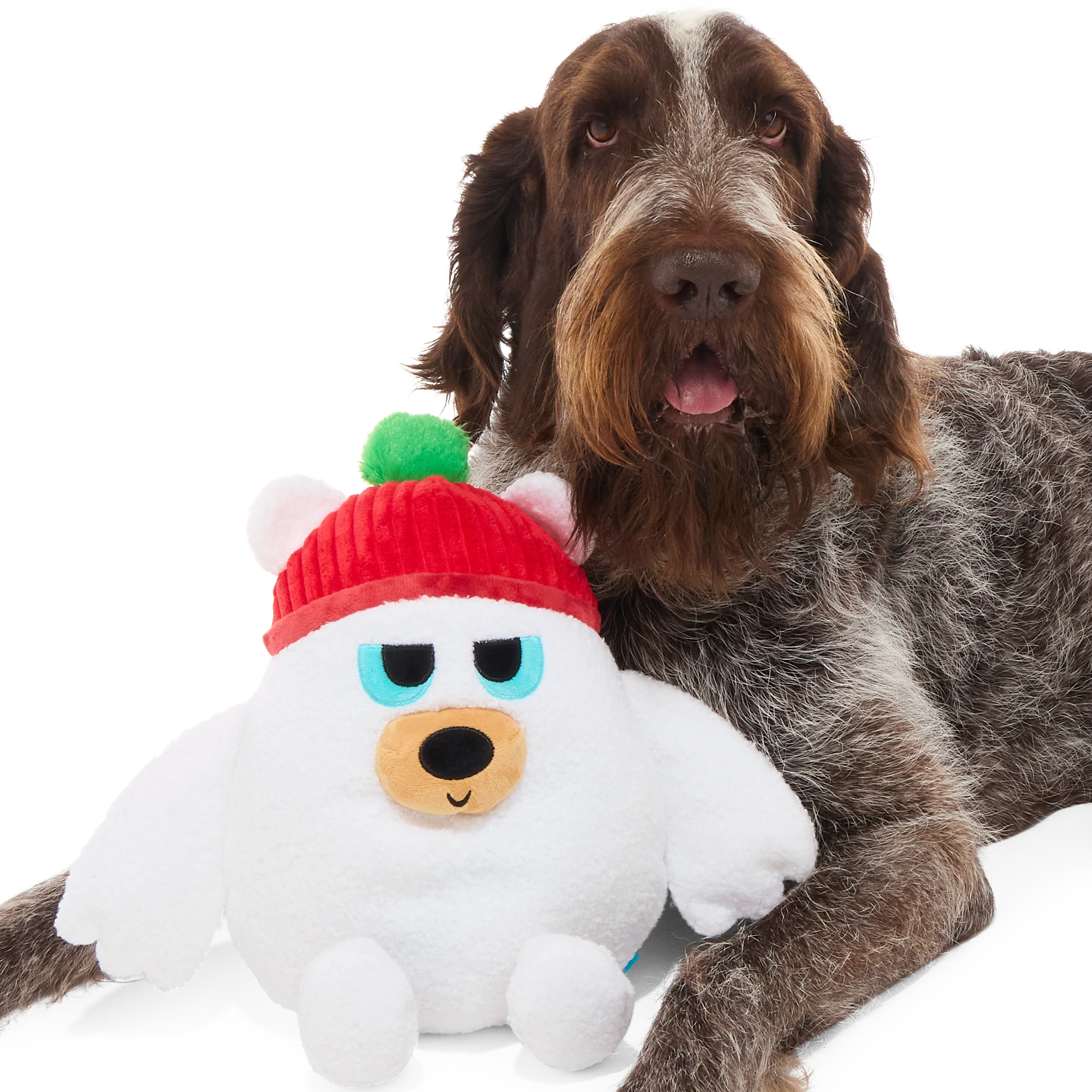 Polar Bear Vortex Plush 2-in-1 Rip and Reveal + Extra-Large Dog Toy