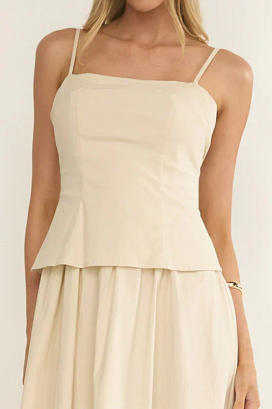 Antonita Cami Strap Maxi Dress Stone