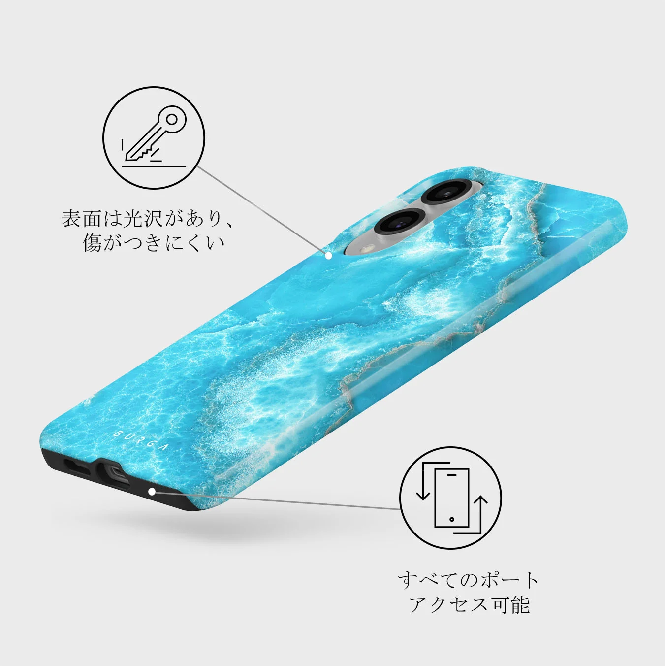 Ocean Waves - Samsung Galaxy S25 Edge ケース