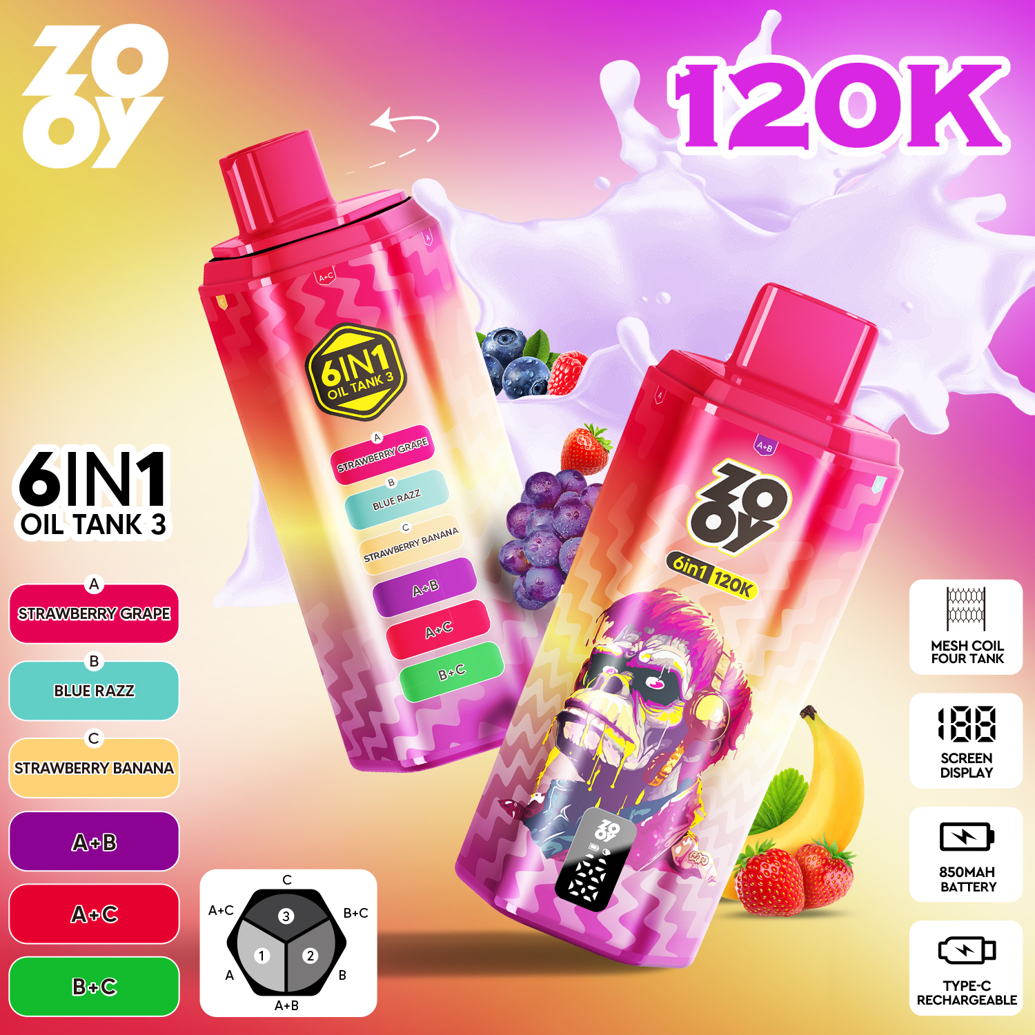 ZOOY TANK 120K
