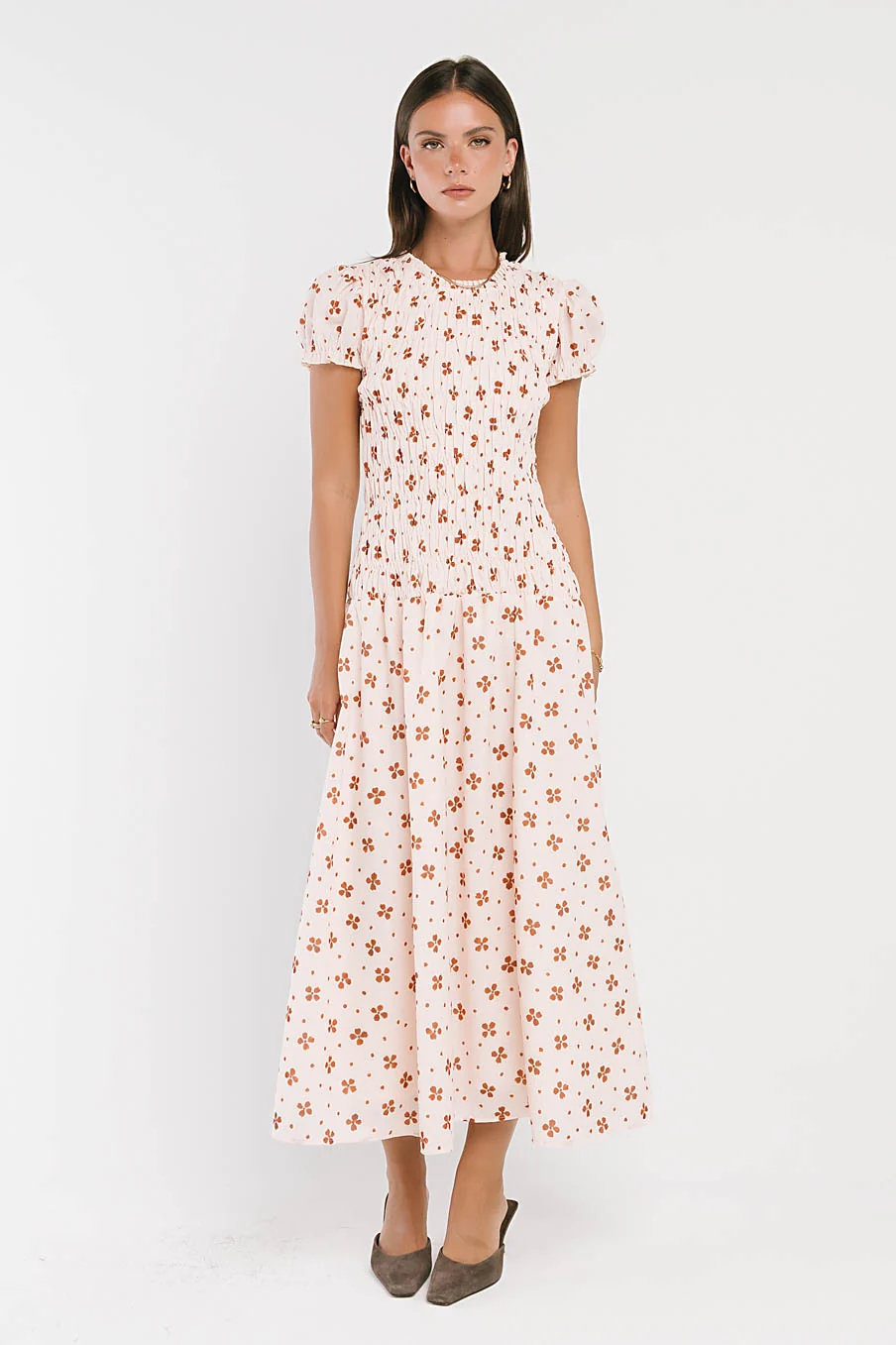 Opal Maxi Dress in Beige