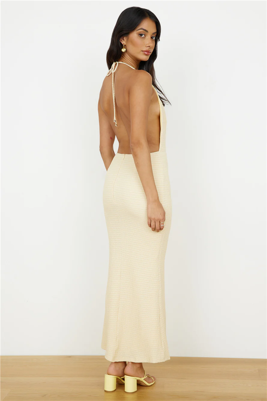Tainted Love Maxi Dress Yellow