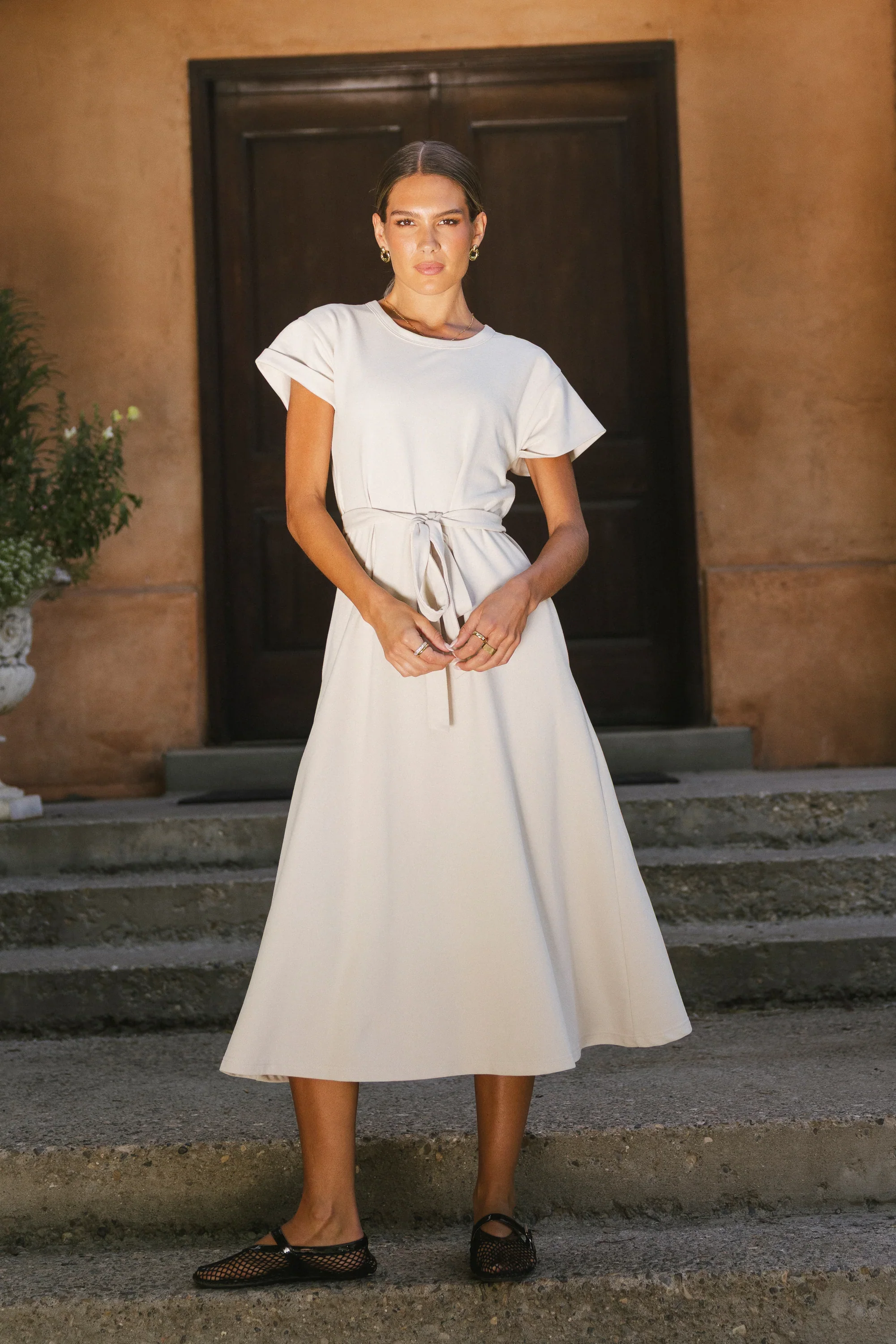 Saxton Maxi Dress in Bone