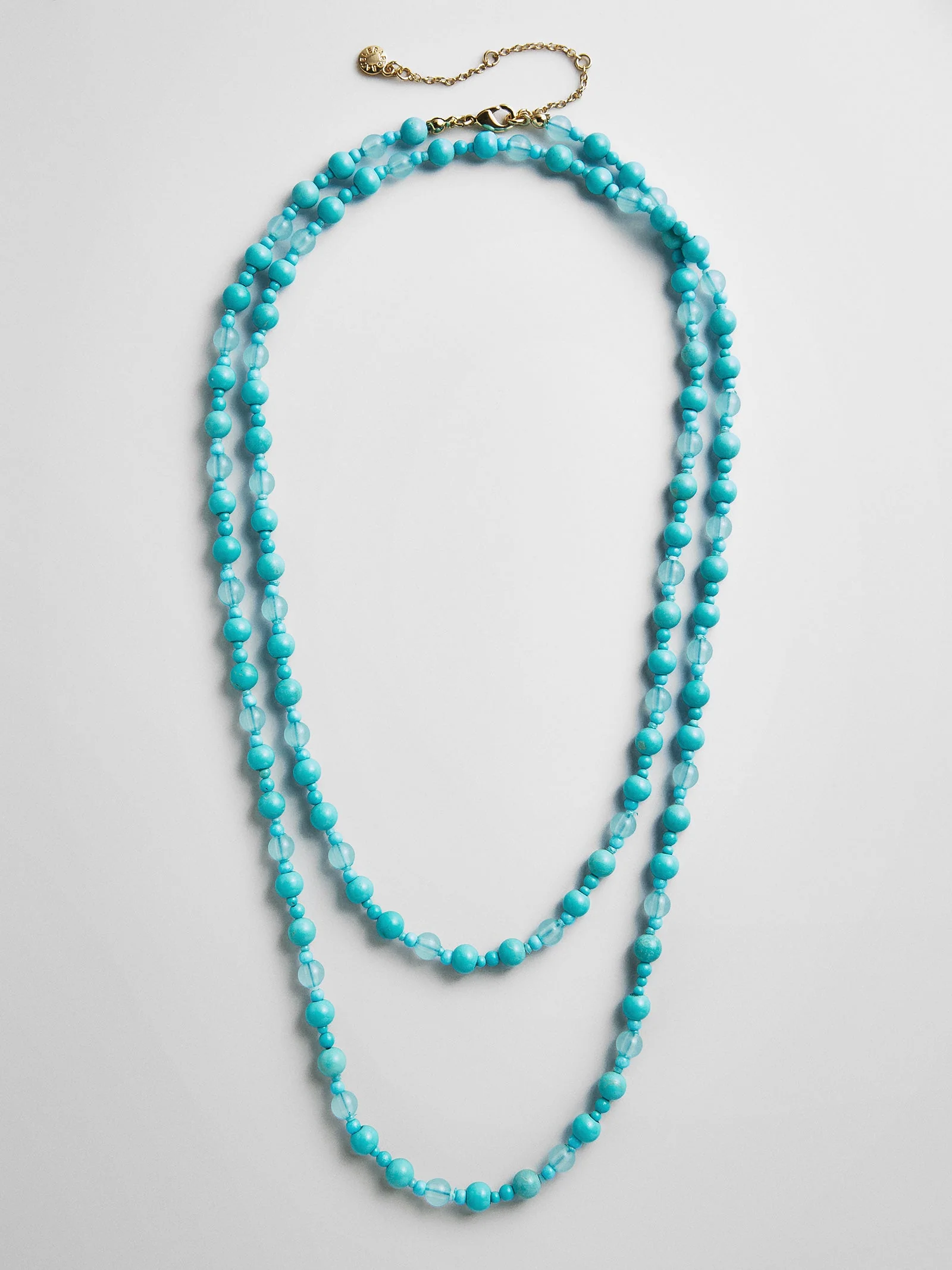 Charlotte Semi-Precious Necklace - Turquoise Bead