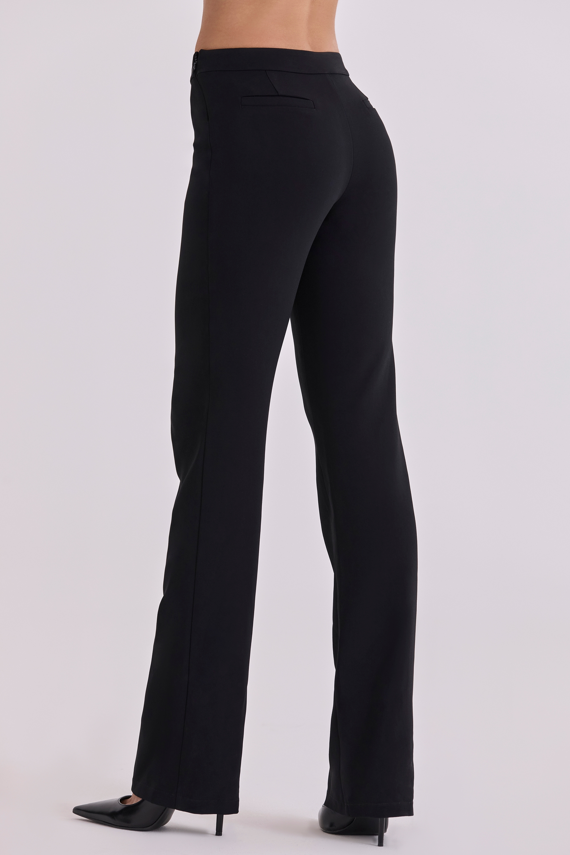 Black Straight Leg Trousers