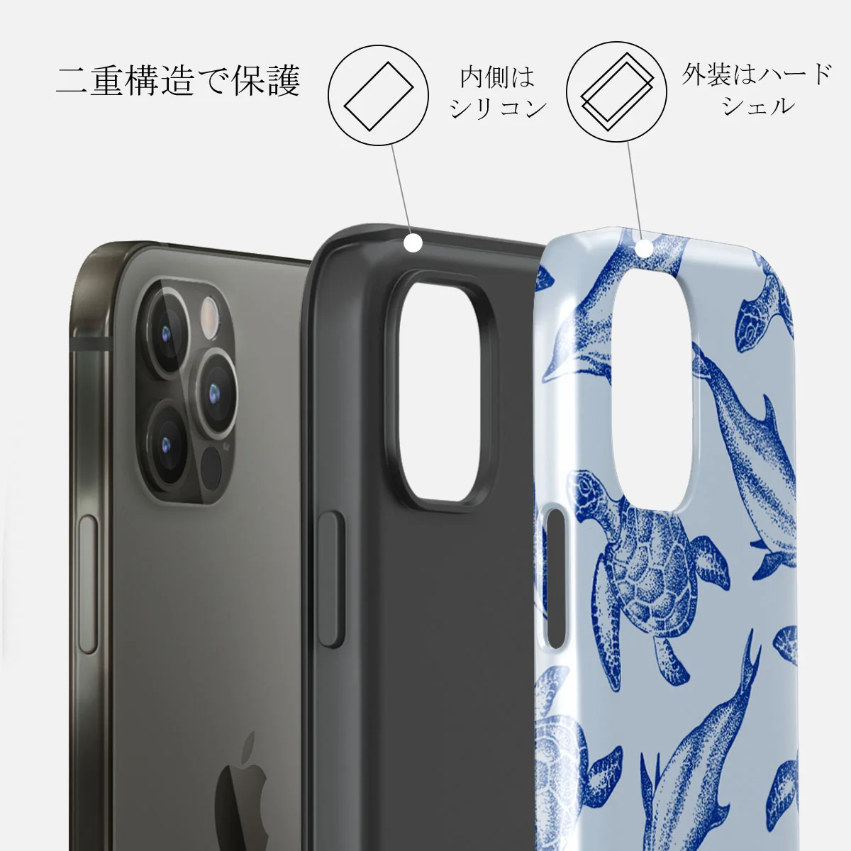 Aquatic Dance - iPhone 12 Pro ケース