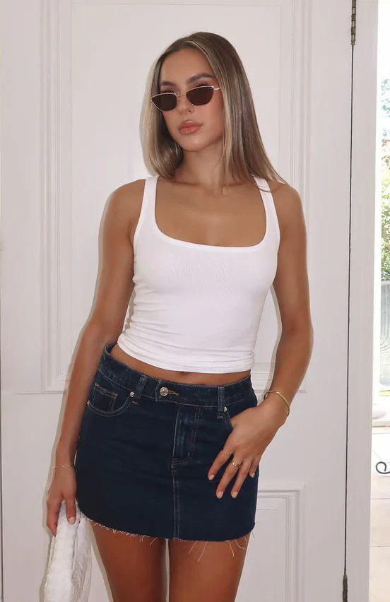 Bethany Denim Mini Skirt Indigo