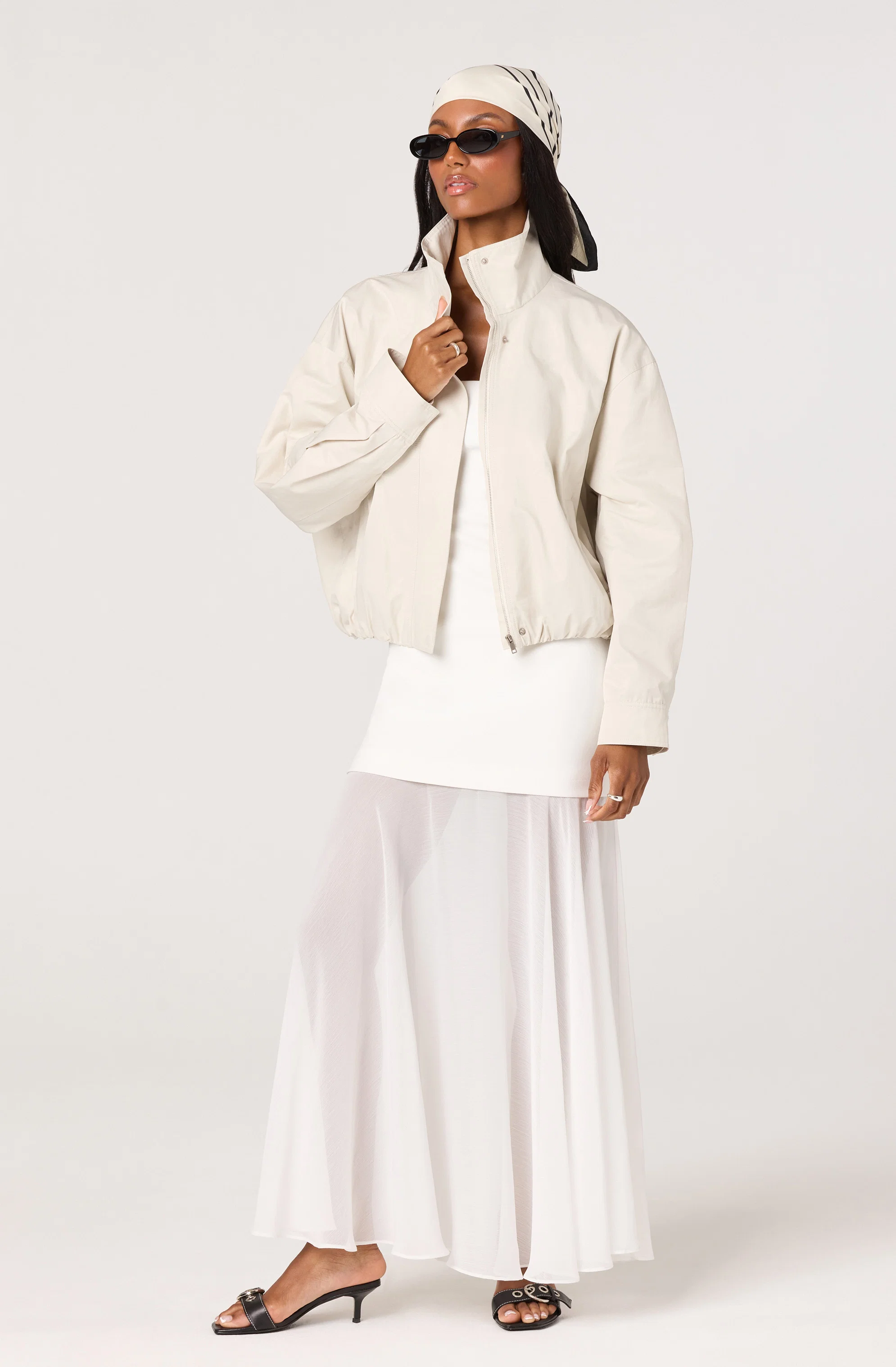 Lizet Strapless Mini Dress With Sheer Maxi Overlay