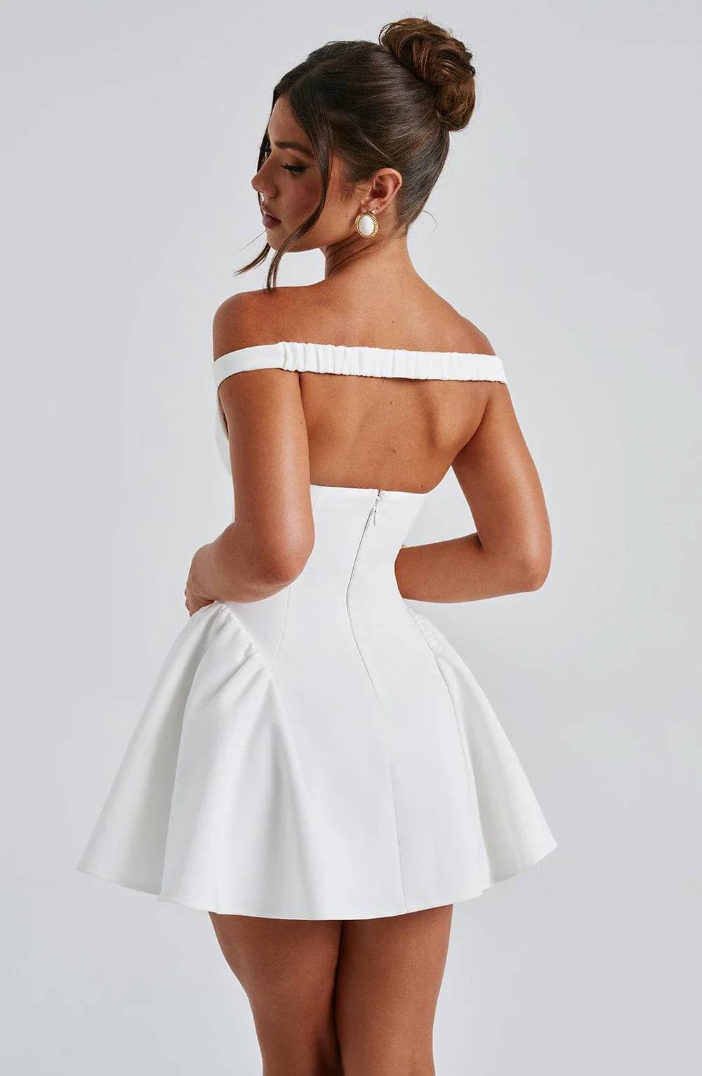 Marla Mini Dress - Ivory - luluinthesky